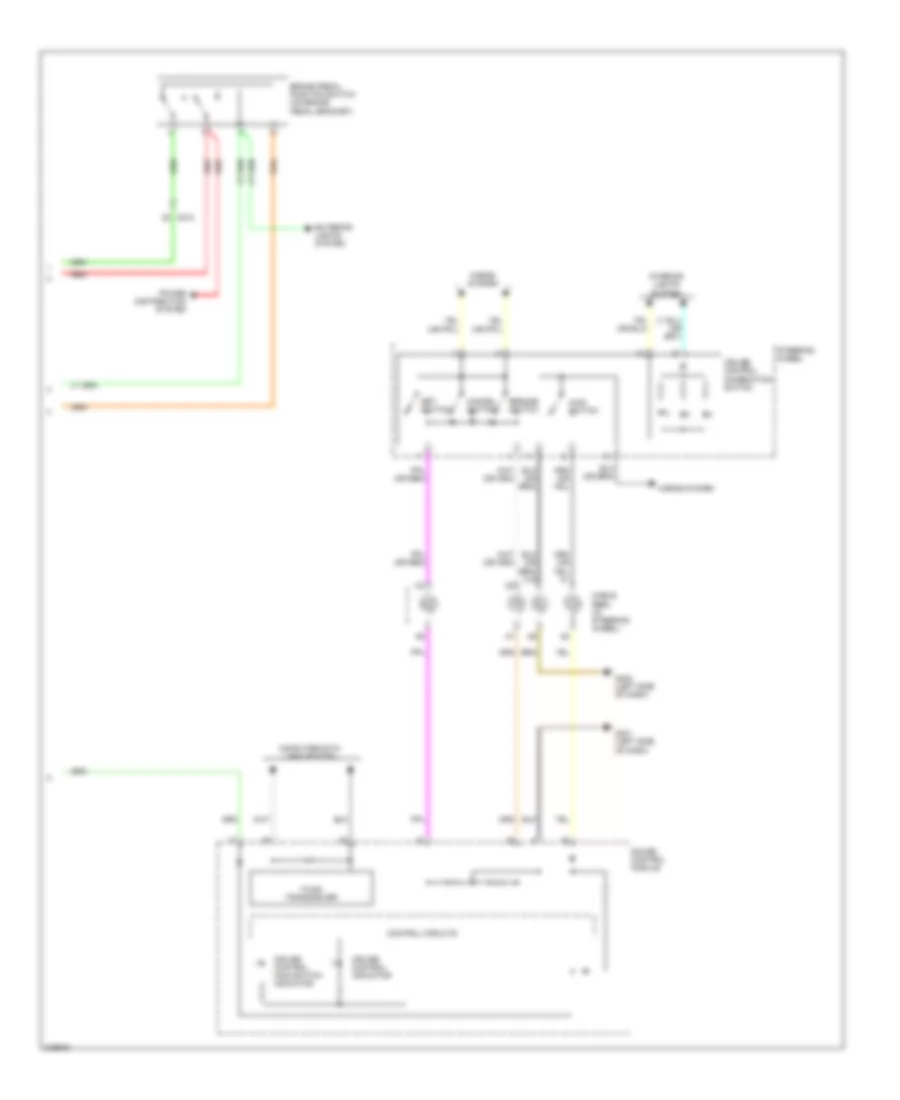 Электросхема системы круизконтроля (2 из 2) для Honda Odyssey EX 2013
