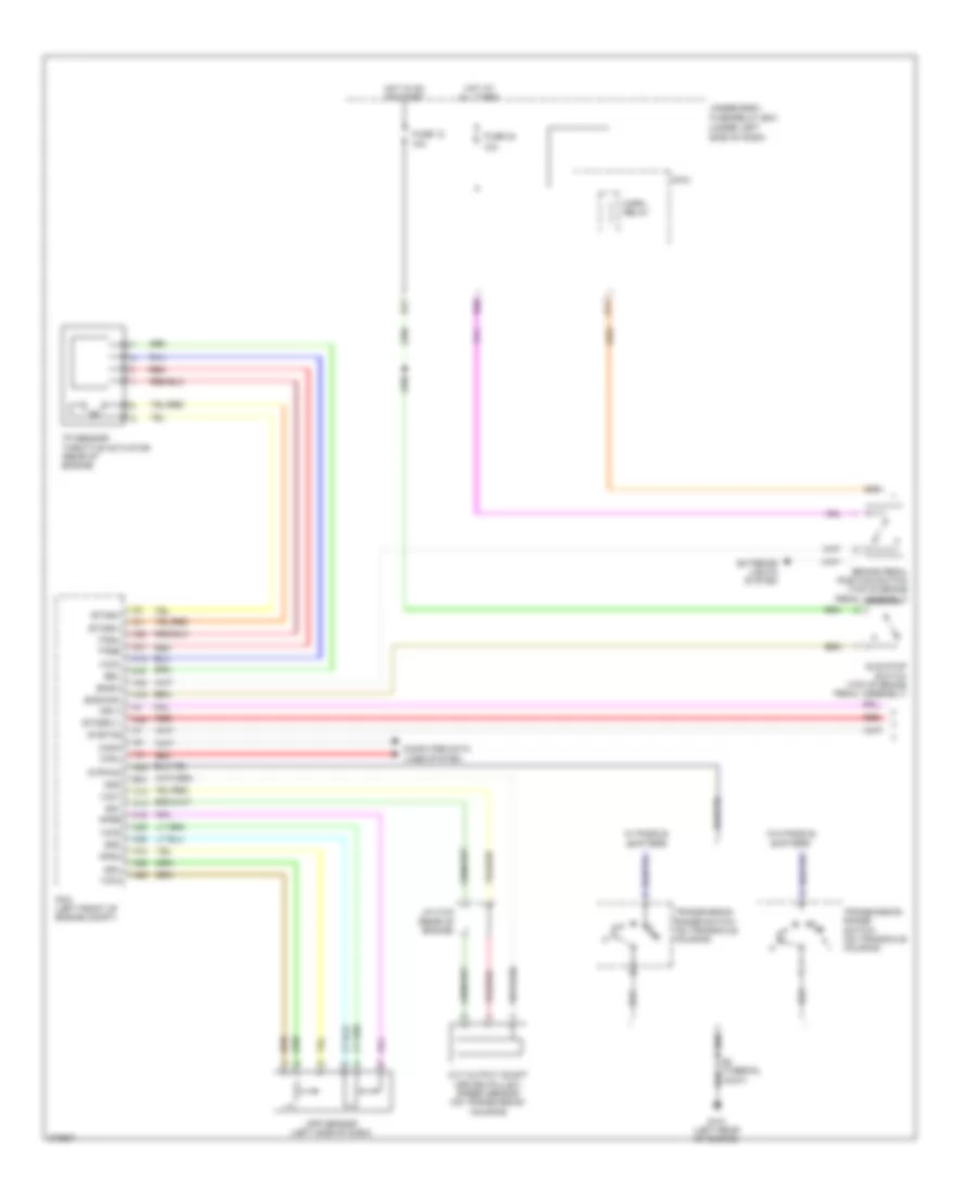 Электросхема системы круизконтроля (1 из 2) для Honda Insight 2012