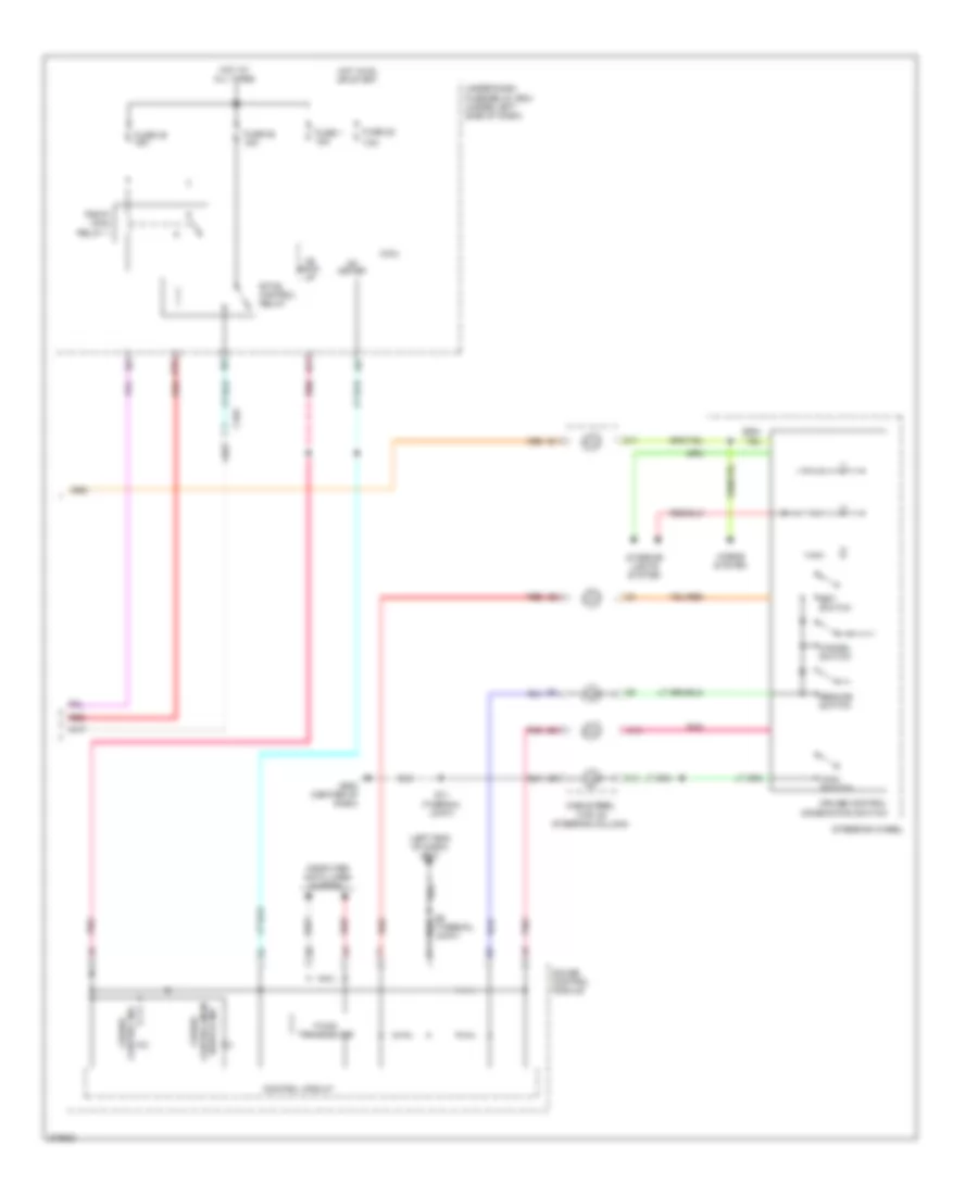 Электросхема системы круизконтроля (2 из 2) для Honda Insight 2012