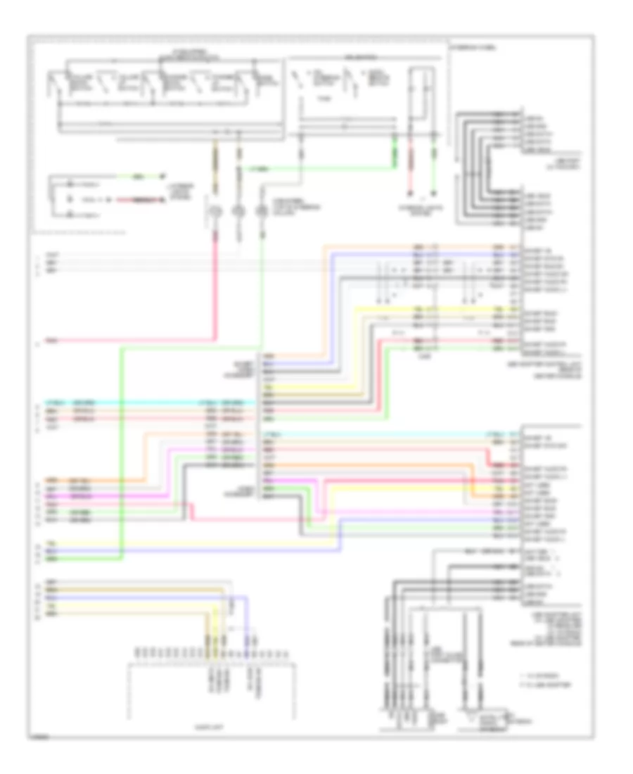 Radio Wiring Diagram, EX & LX without Навигация (2 из 2) для Honda Insight 2012