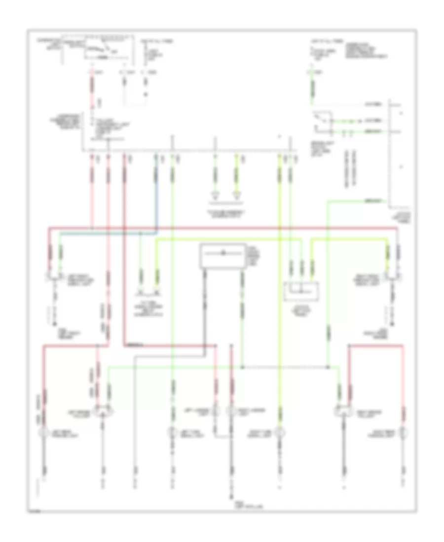 Электросхема внешнего освещения (1 из 2) для Honda Civic del Sol S 1995