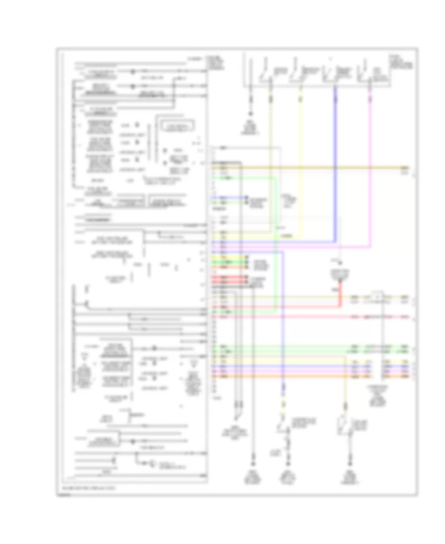 Instrument Cluster Wiring Diagram, EX, LX, SI & EX-L (1 из 2) для Honda Civic Si 2008