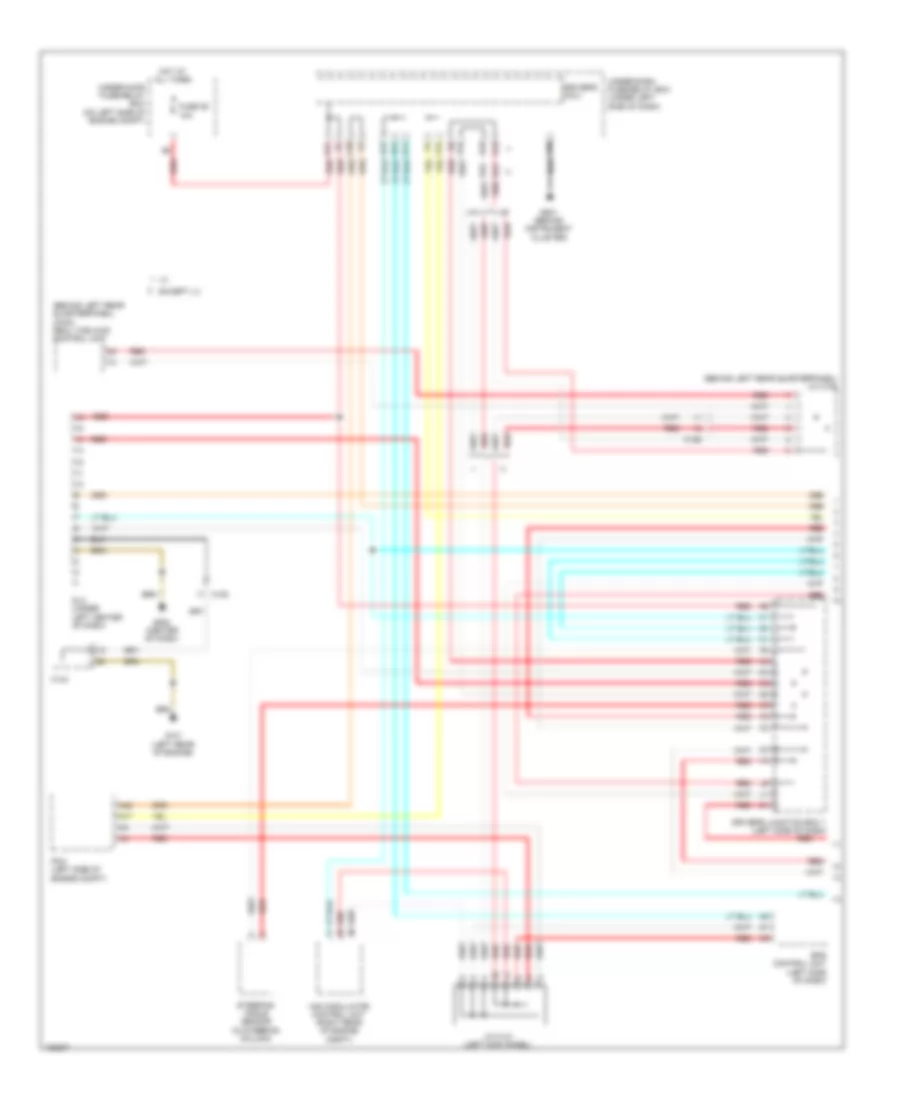 Электросхема линии передачи данных CAN (1 из 2) для Honda CR-V EX 2014
