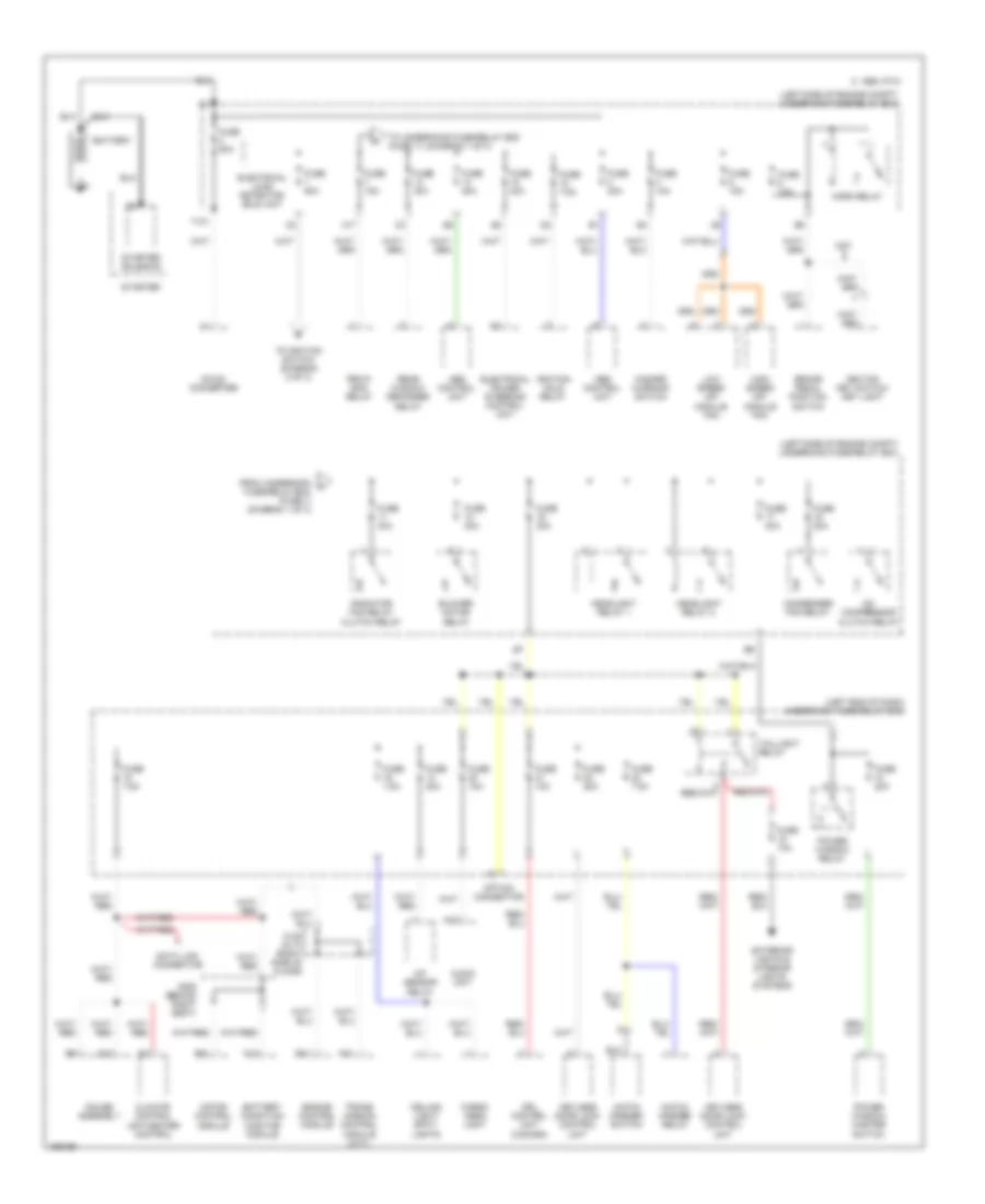 Электросхема блока предохранителей и реле (1 из 3) для Honda Insight 2004