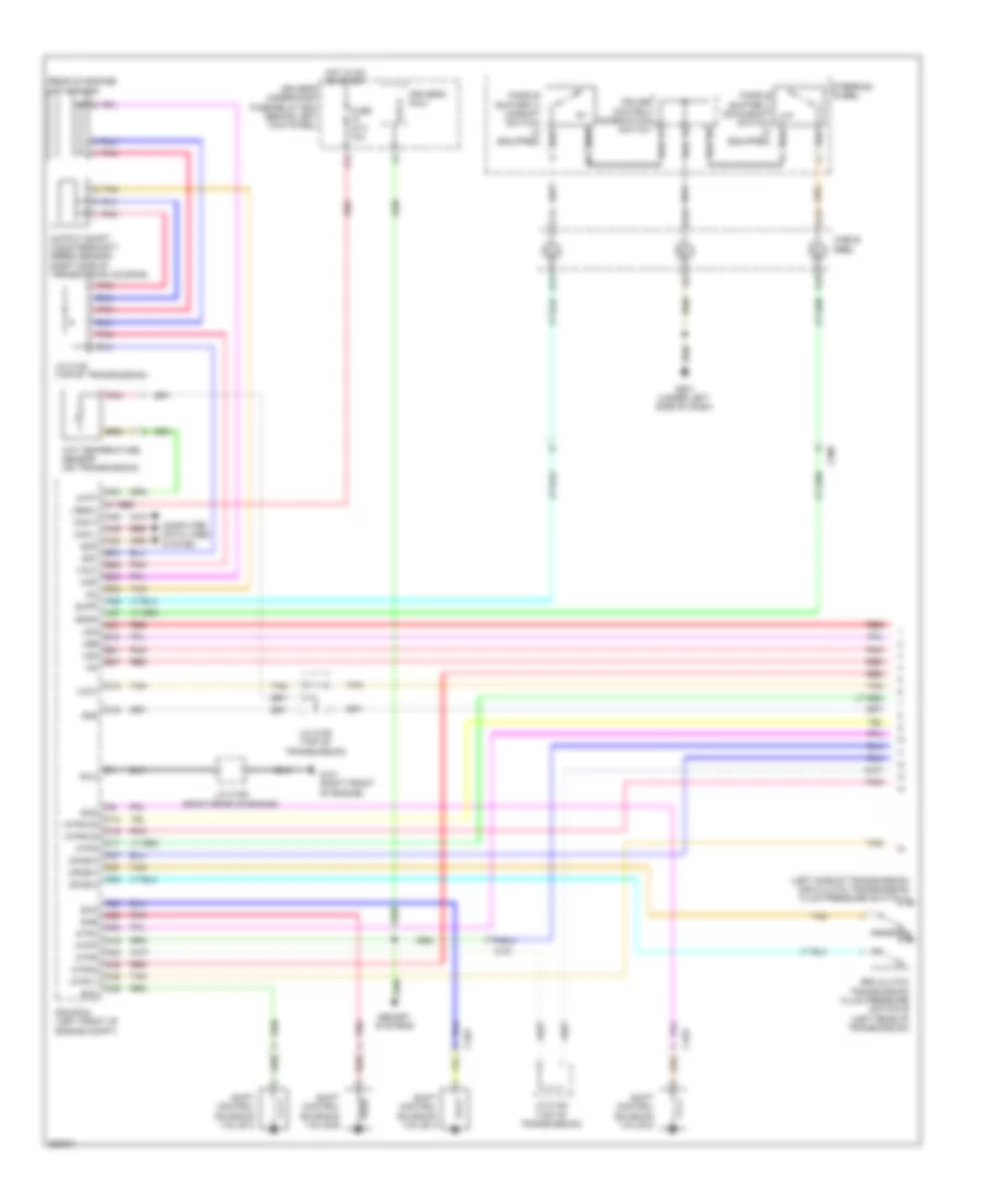 3.5L, Электросхема коробки передач АКПП (1 из 2) для Honda Accord LX 2011