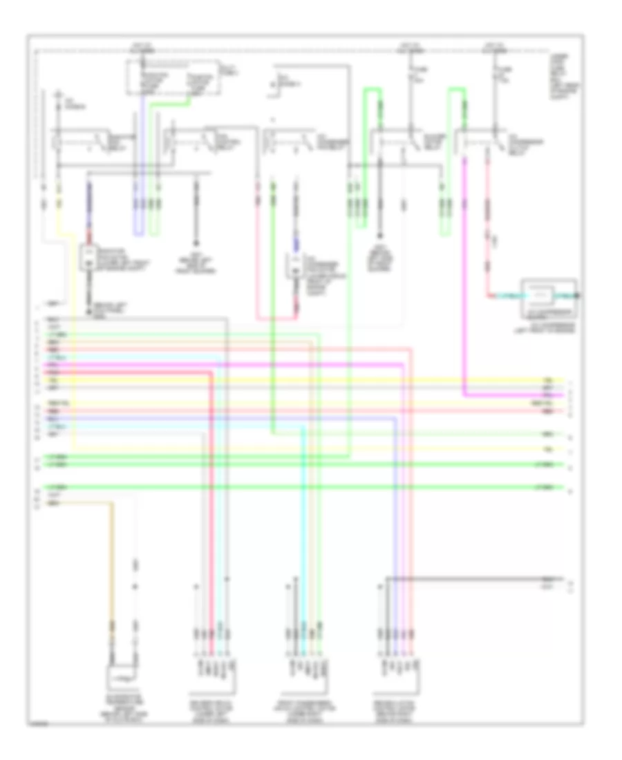 3.5L, Электросхема кондиционера, С Навигация (2 из 3) для Honda Accord LX 2011