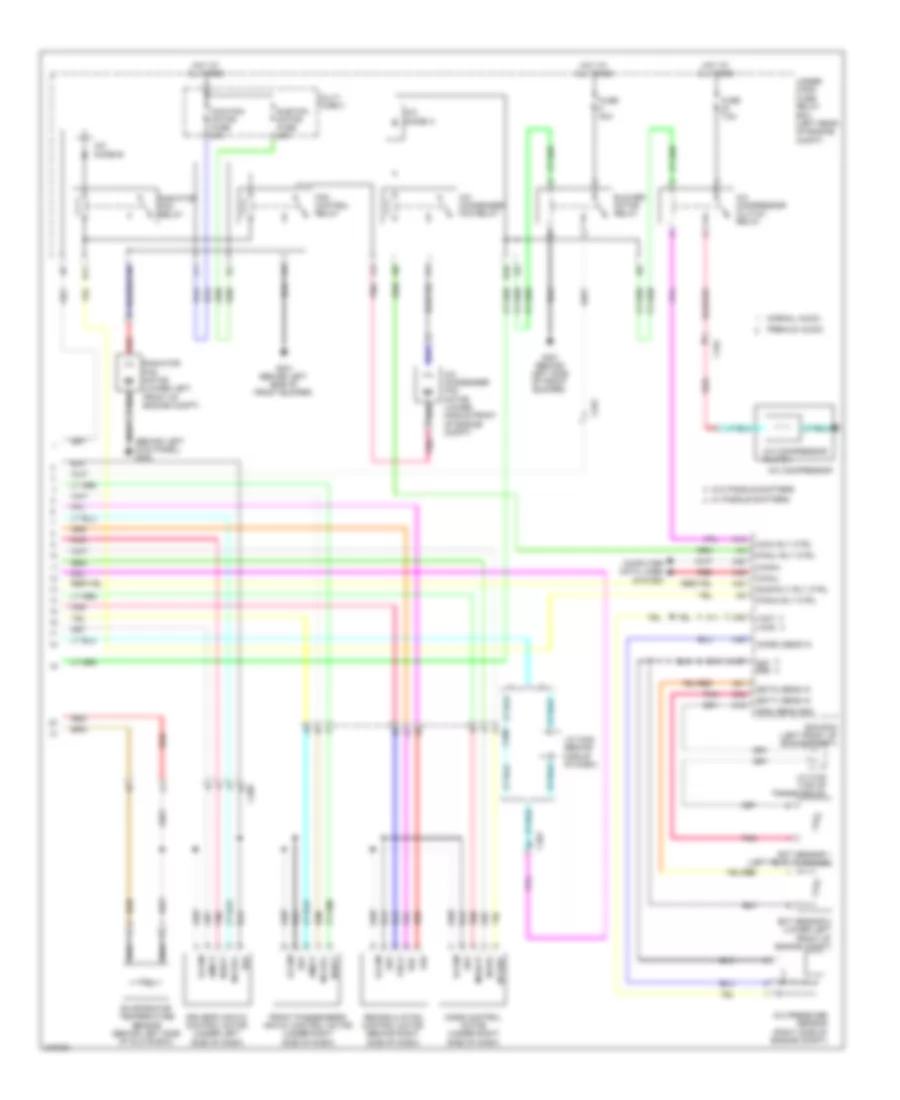 3.5L, Электросхема кондиционера, без Навигация (2 из 2) для Honda Accord LX 2011