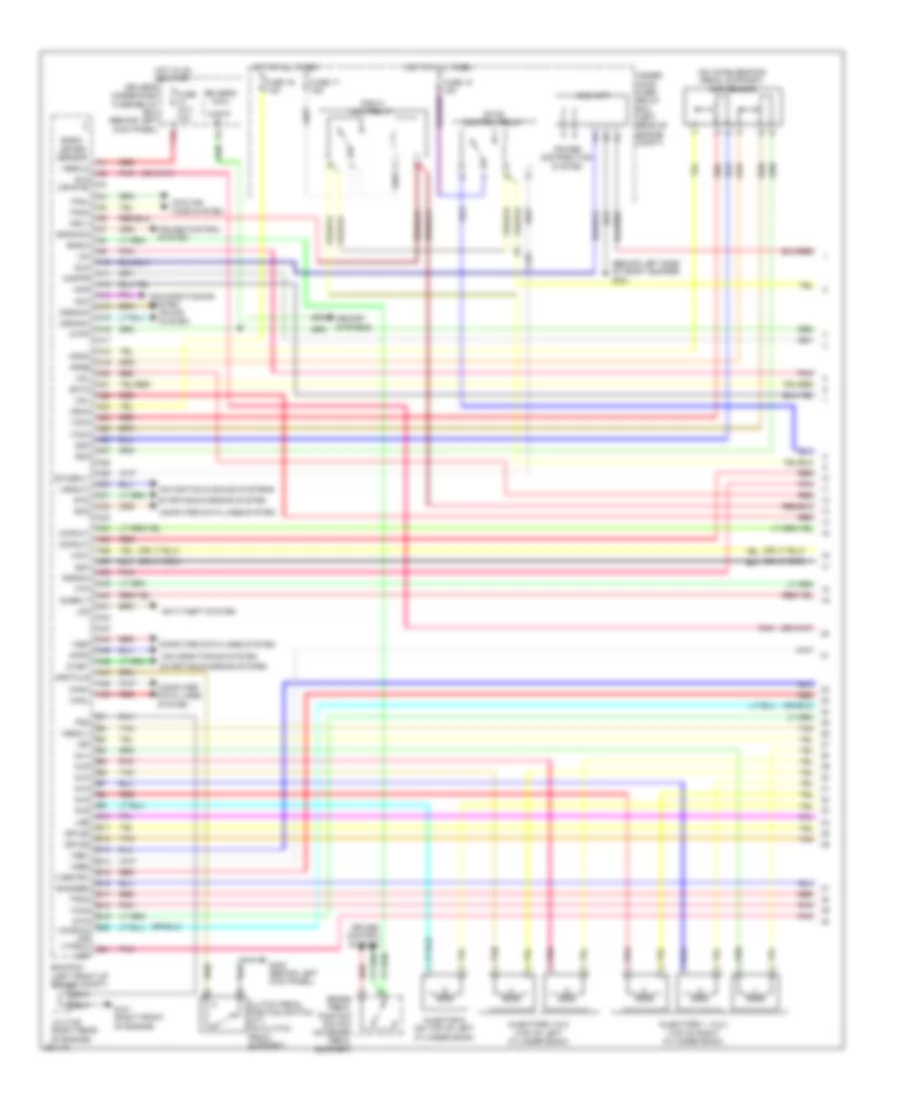 3.5L, Электросхема системы управления двигателем (1 из 7) для Honda Accord LX 2011