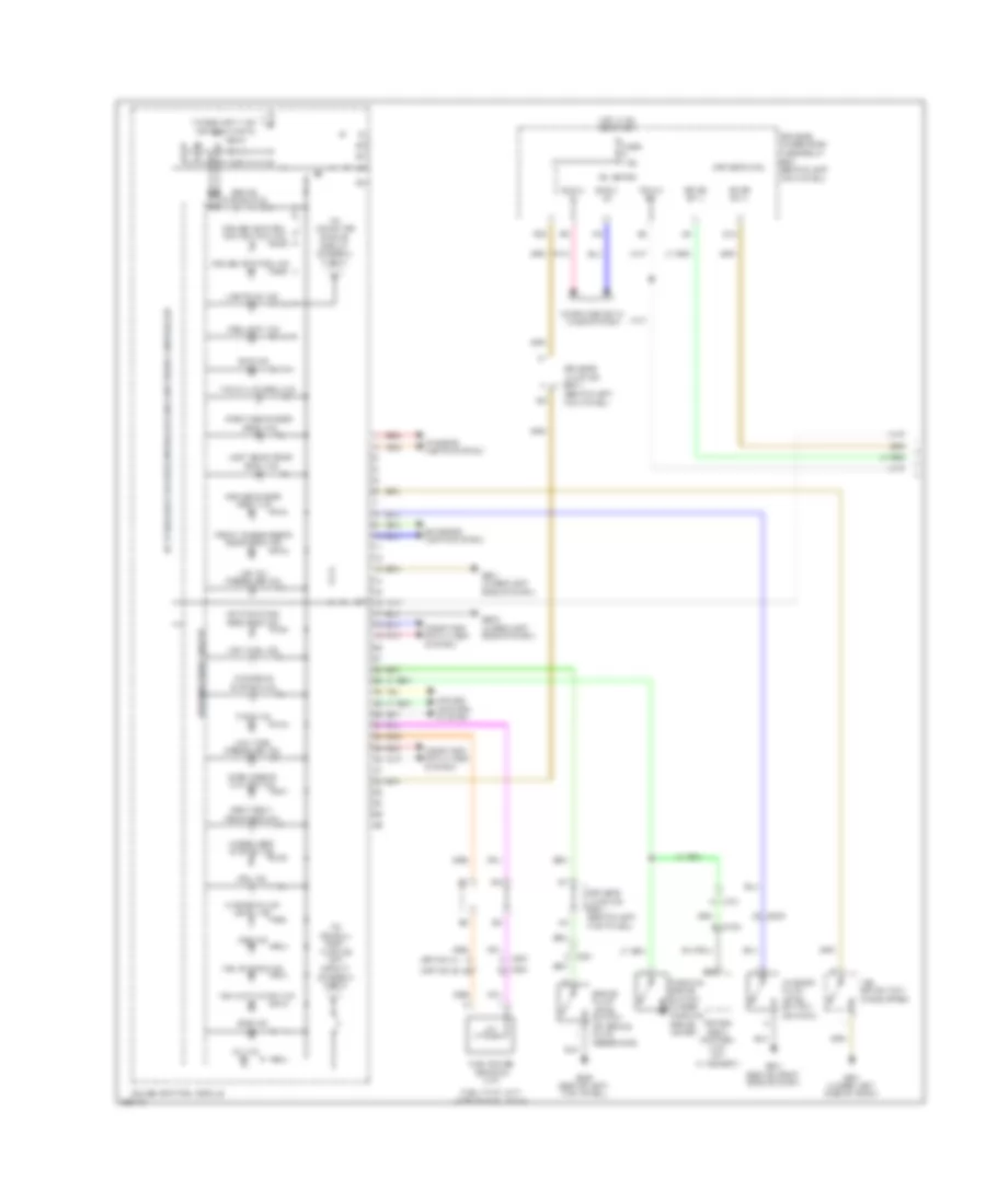 Электросхема панели приборов (1 из 2) для Honda Accord LX 2011