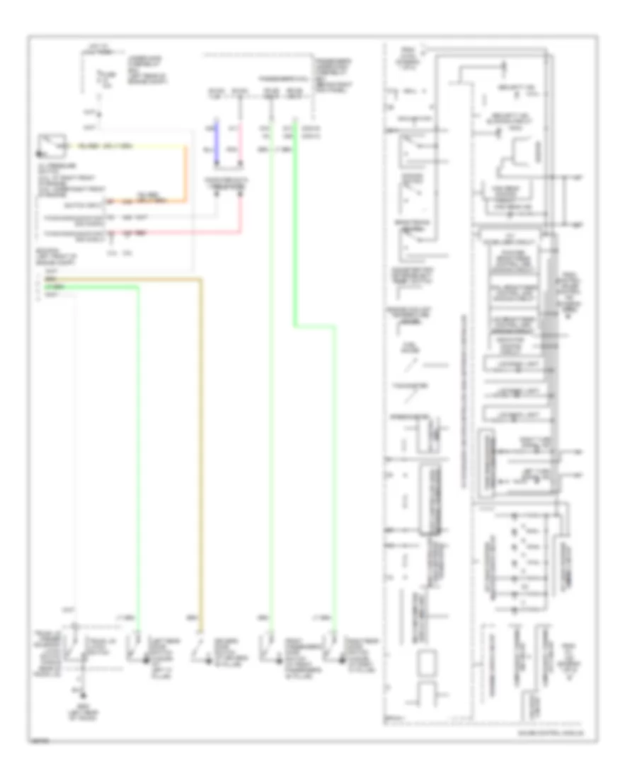 Электросхема панели приборов (2 из 2) для Honda Accord LX 2011
