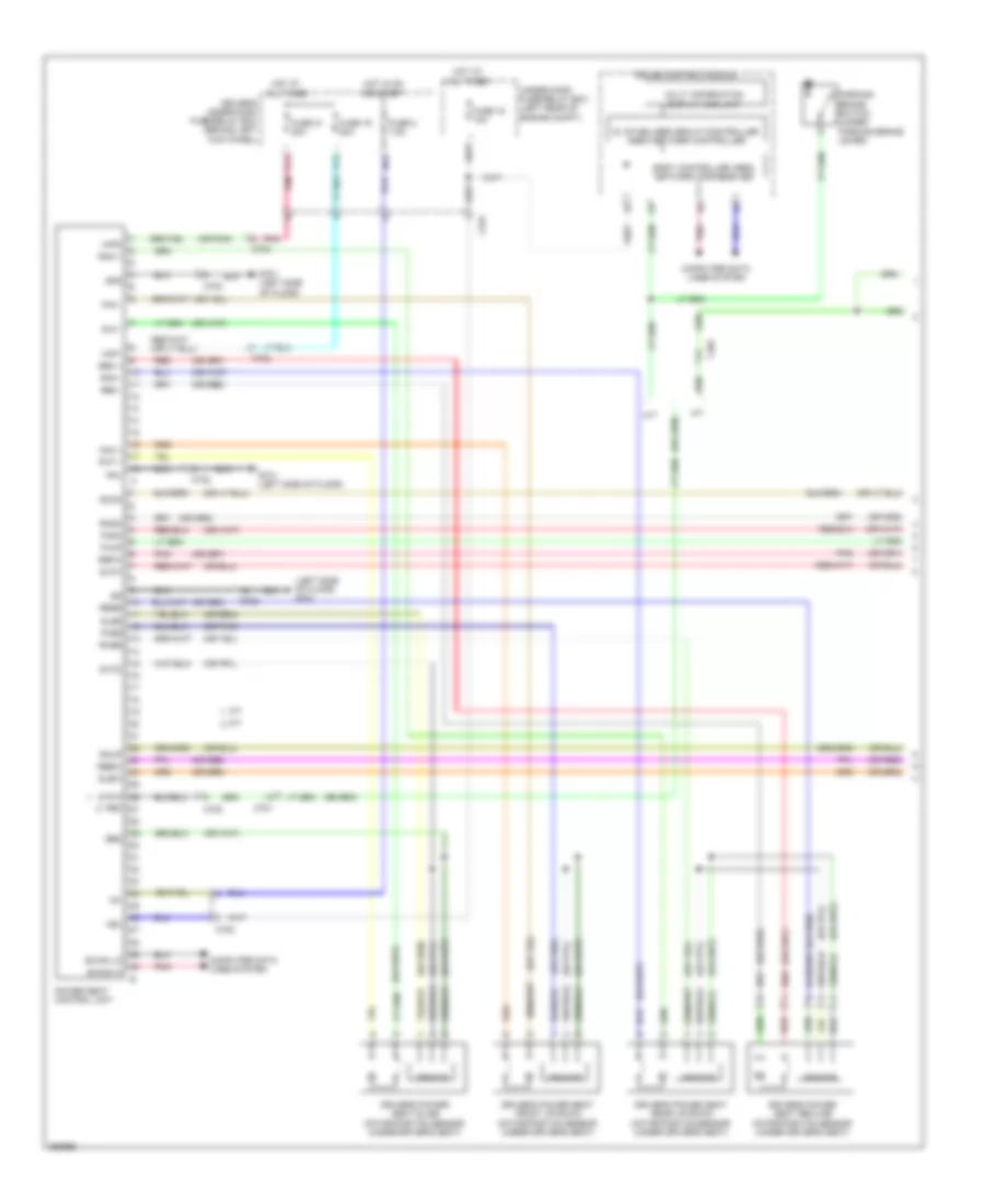 Электросхема системы памяти (1 из 2) для Honda Accord LX 2011