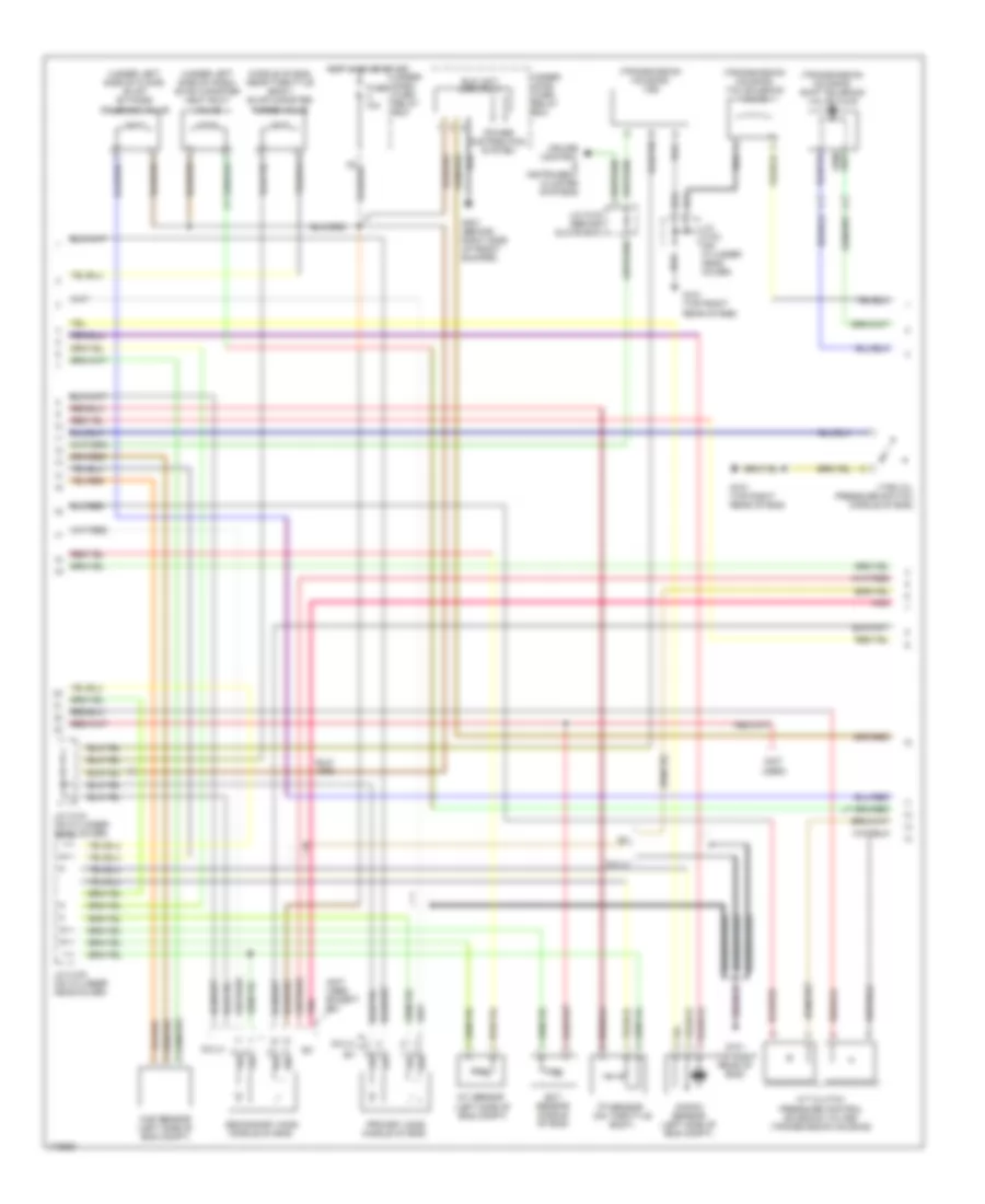 1.7L, Engine Performance Wiring Diagram, Except HX & GX (2 из 3) для Honda Civic LX 2003