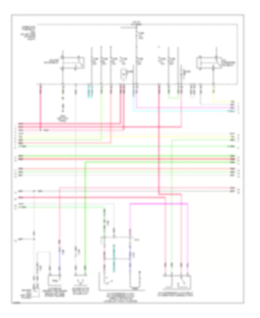 Электросхема кондиционера с ручный управлением (2 из 3) для Honda CR-V EX-L 2014