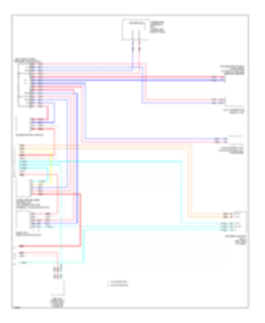 Электросхема линии передачи данных CAN (2 из 2) для Honda CR-V LX 2014