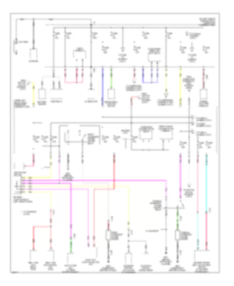 Электросхема блока предохранителей и реле (1 из 4) для Honda CR-V LX 2014