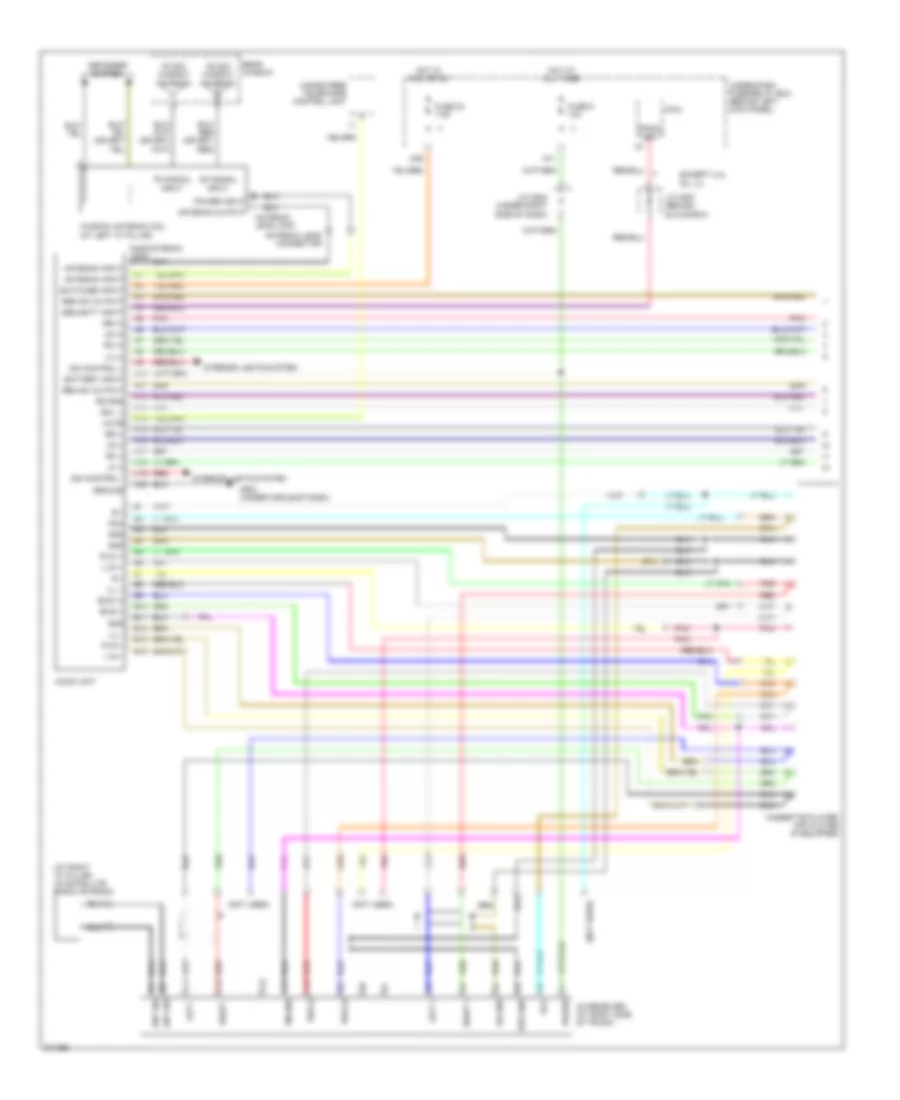 2.4L, Radio Wiring Diagram, EX-L Sedan & A/T Coupe (1 из 2) для Honda Accord DX 2005