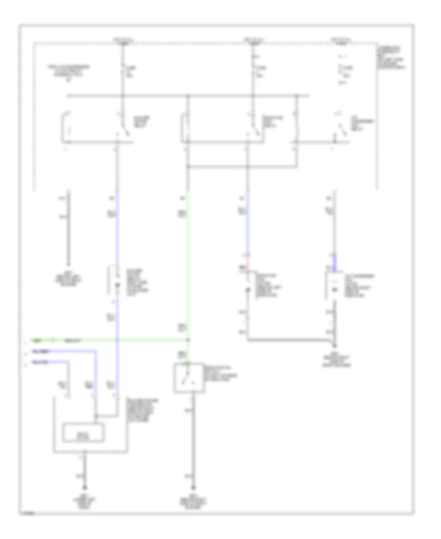 Электросхема кондиционера с ручный управлением (2 из 2) для Honda CR-V EX 2003