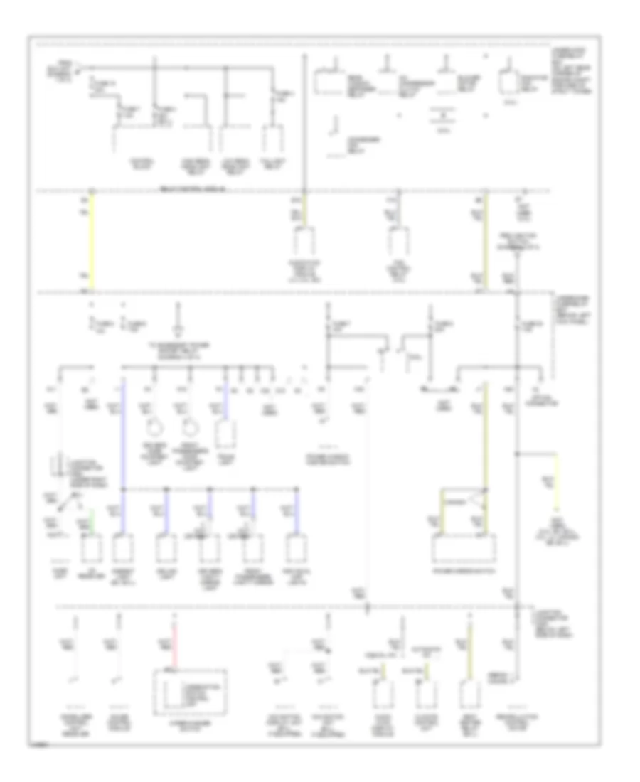 Электросхема блока предохранителей и реле, кроме гибрида (3 из 4) для Honda Accord Hybrid 2006
