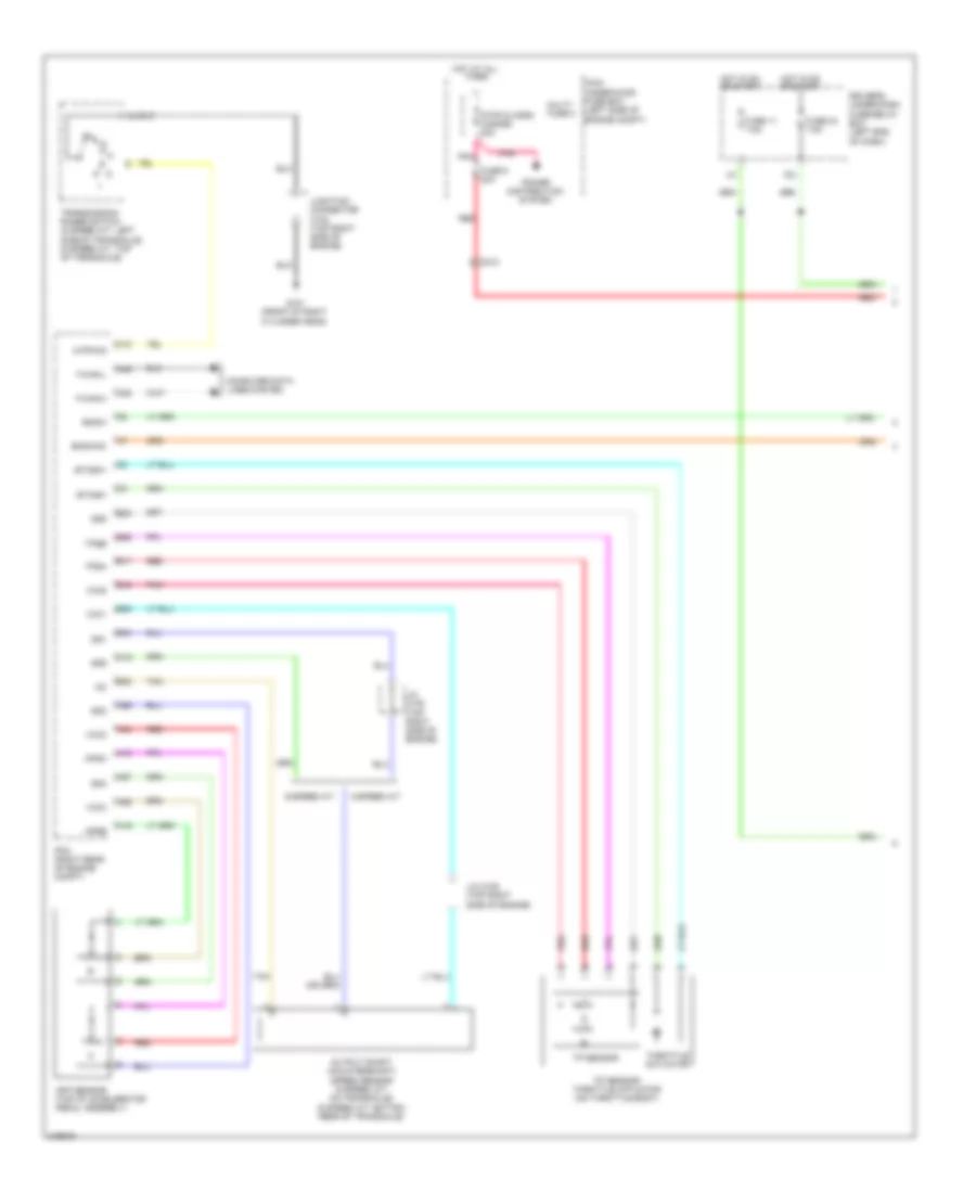 Электросхема системы круизконтроля (1 из 2) для Honda Odyssey LX 2013