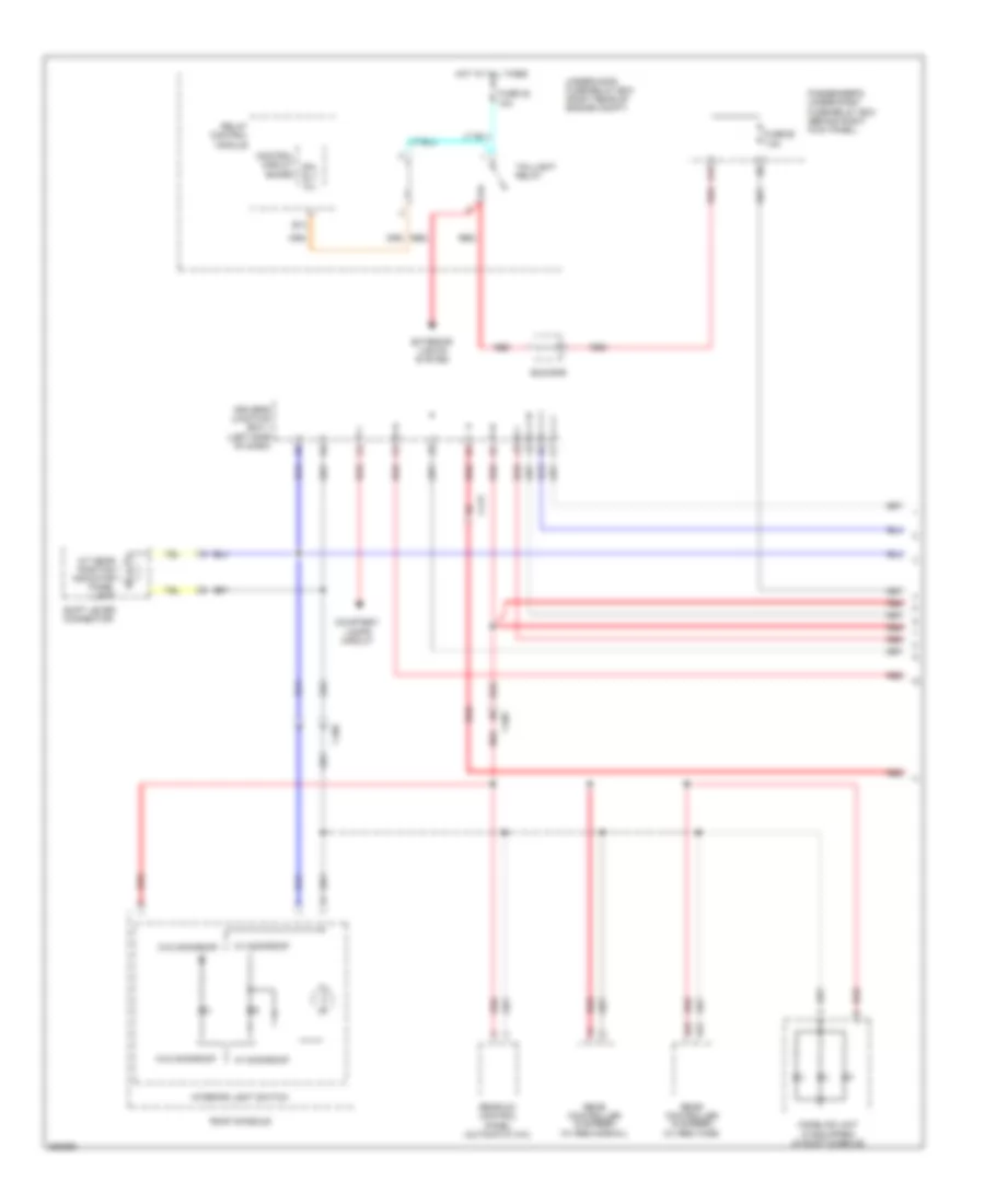 Электросхема подсветки приборов (1 из 4) для Honda Odyssey LX 2013