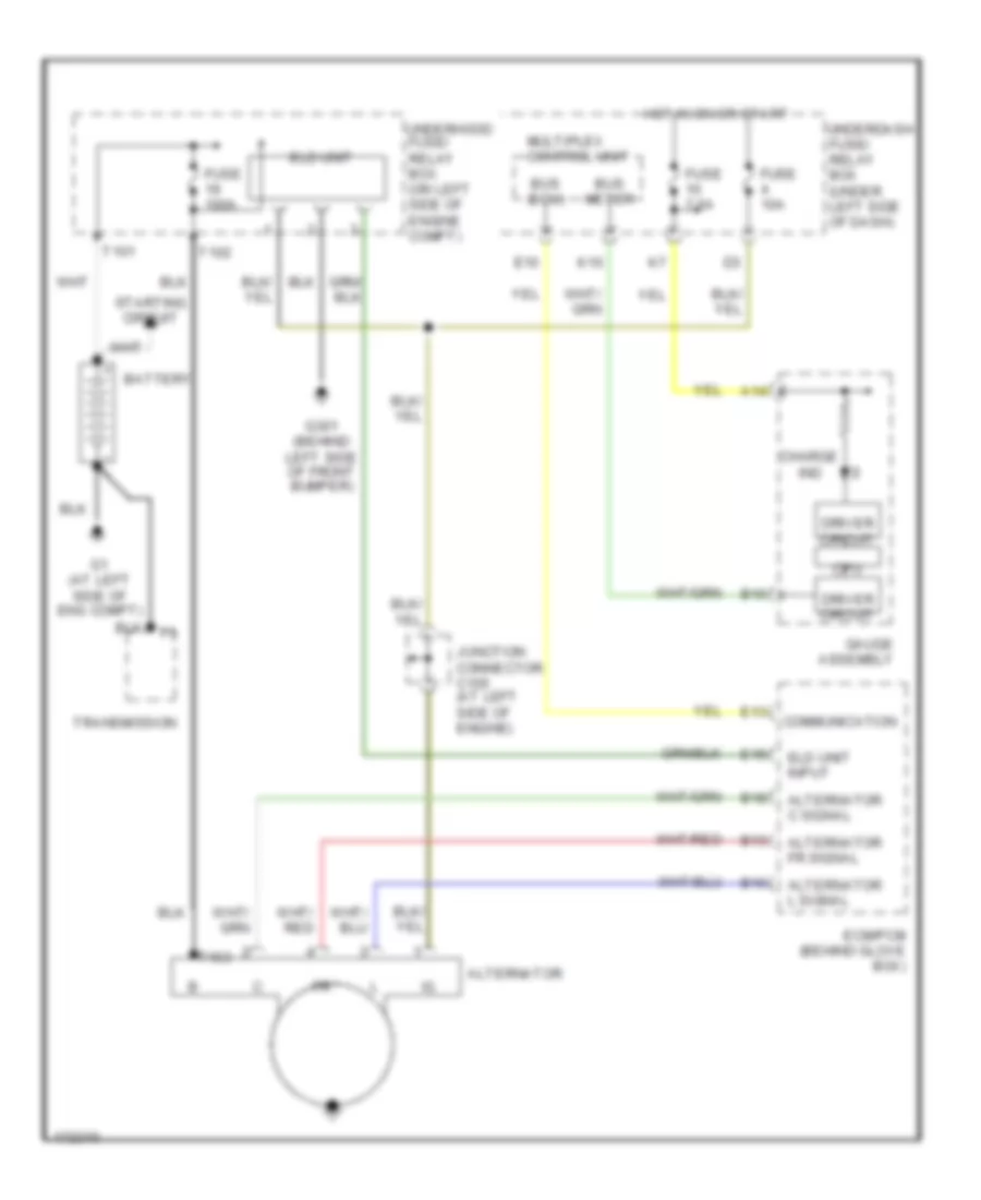 Электросхема Генератора для Honda Element EX 2003