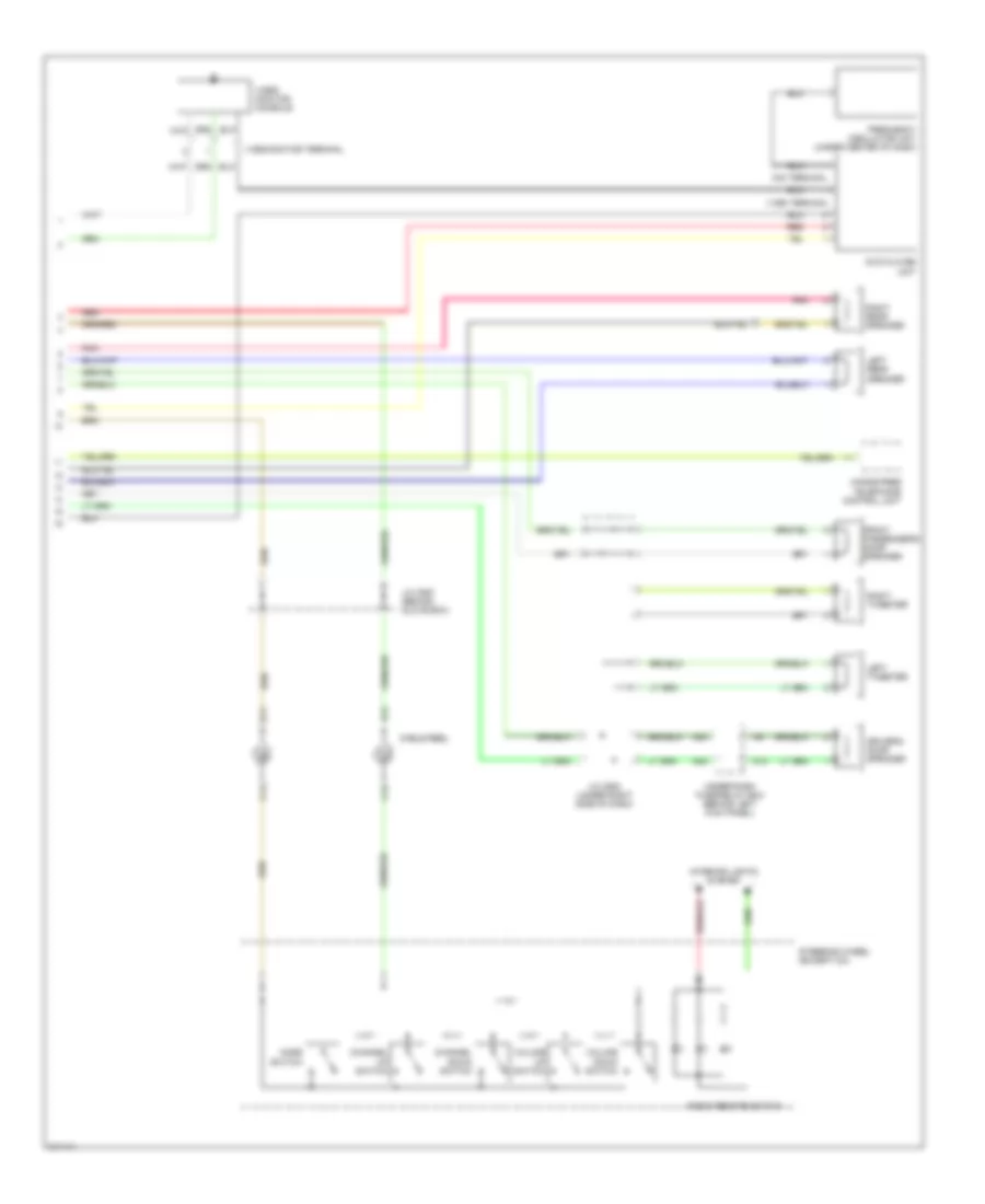 2.4L, Rear Seat Entertainment Wiring Diagram, DX, LX, EX Sedan & A/T Coupe (2 из 2) для Honda Accord Hybrid 2005