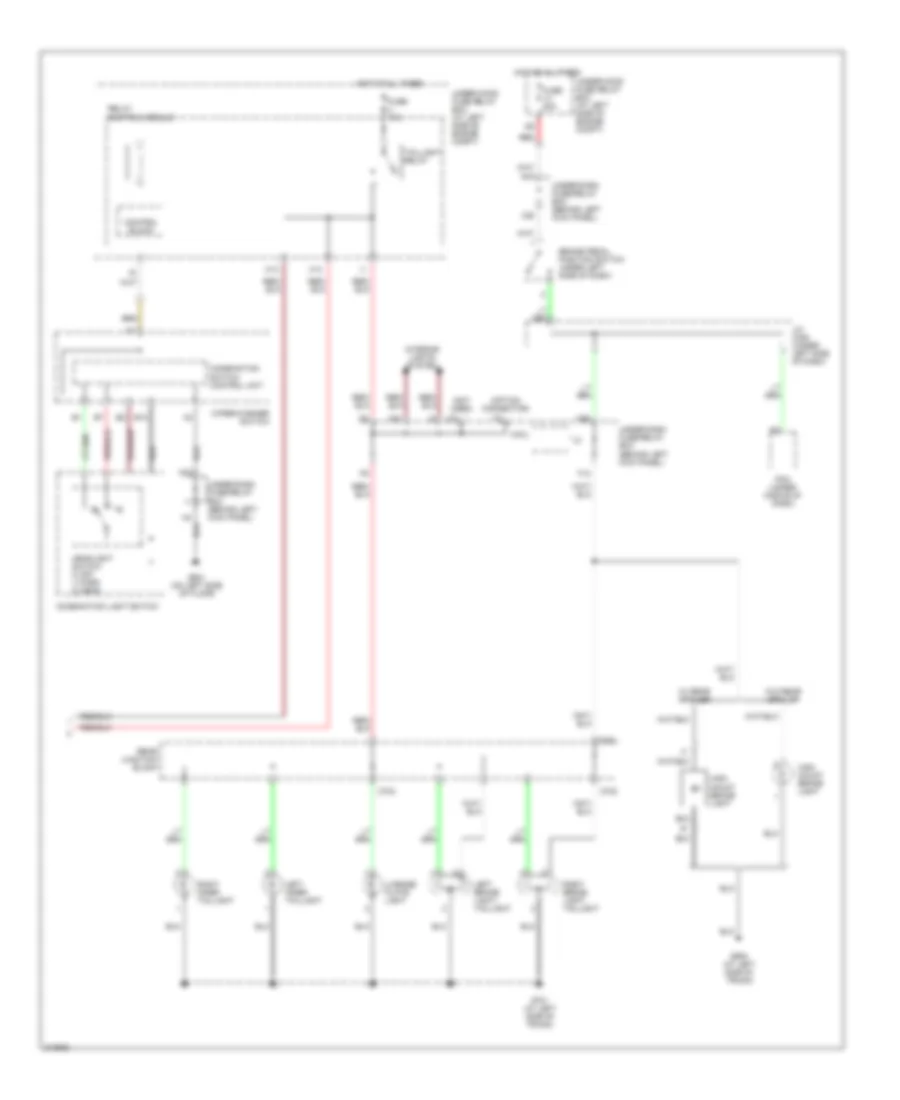 Электросхема внешнего освещения, гибрид (2 из 2) для Honda Accord Hybrid 2005