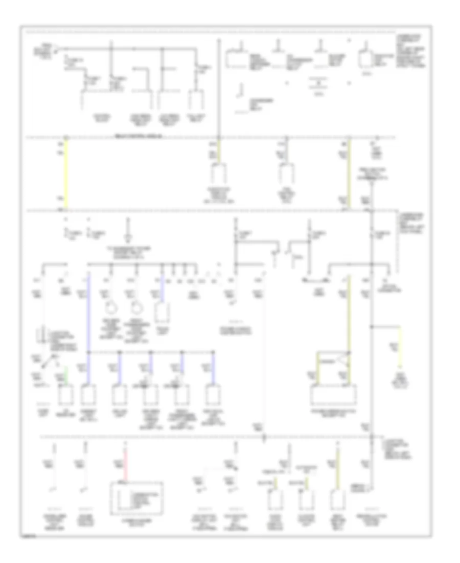Электросхема блока предохранителей и реле, кроме гибрида (3 из 4) для Honda Accord Hybrid 2005