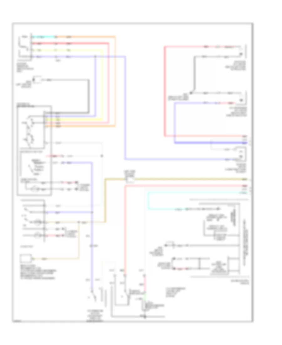 Электросхема кондиционера с ручный управлением (1 из 2) для Honda Fit EV 2014