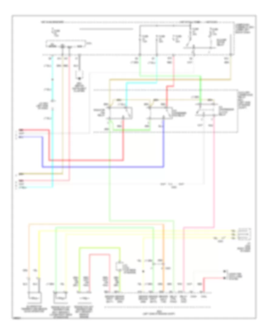 Электросхема кондиционера с ручный управлением (2 из 2) для Honda Fit EV 2014