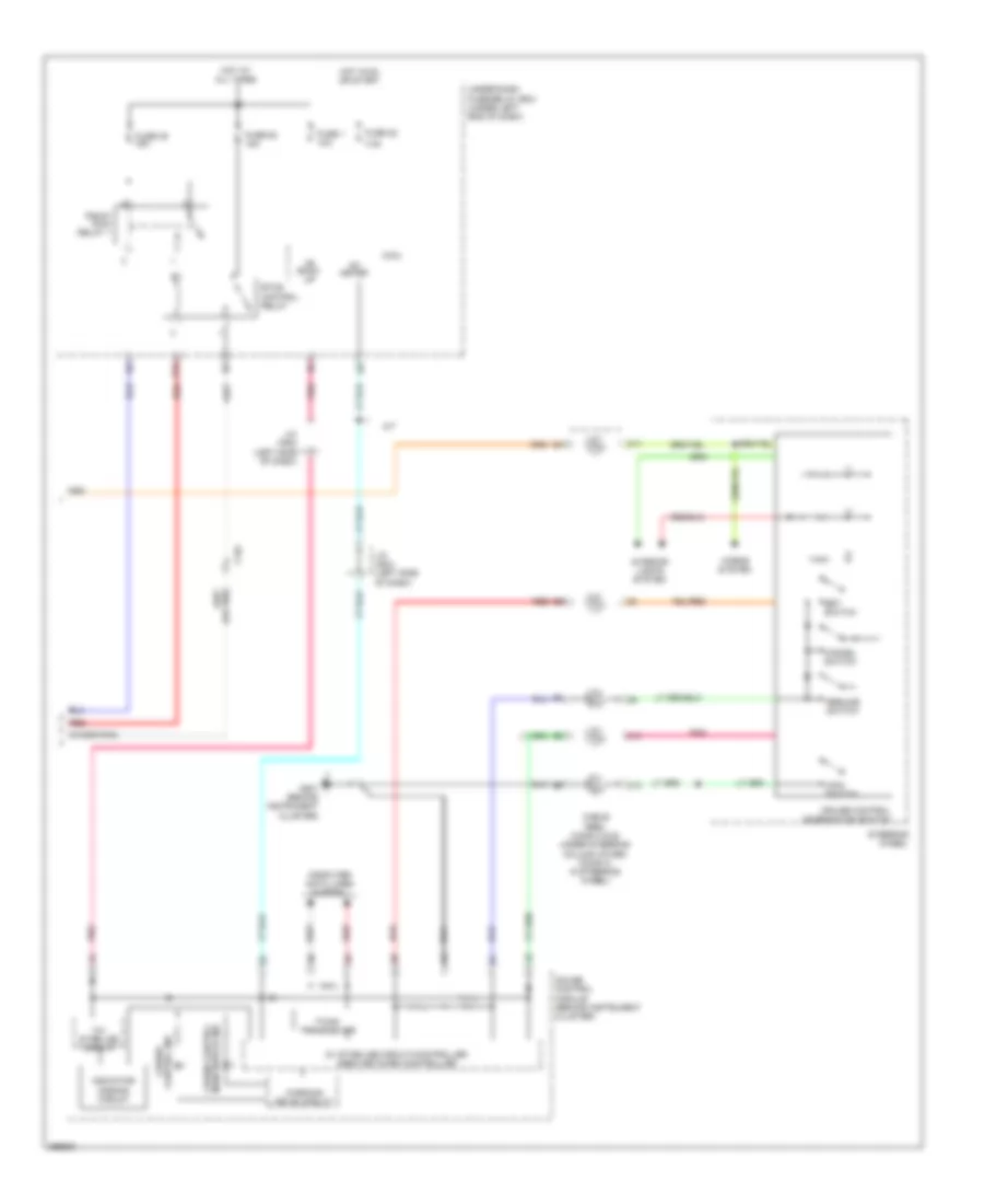 Электросхема системы круизконтроля, кроме электромобиля (2 из 2) для Honda Fit EV 2014
