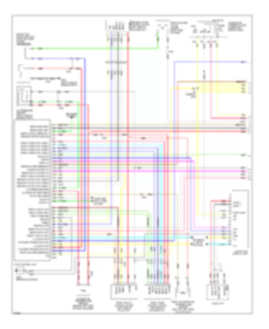 Электросхема кондиционера с ручный управлением (1 из 3) для Honda Pilot LX 2012