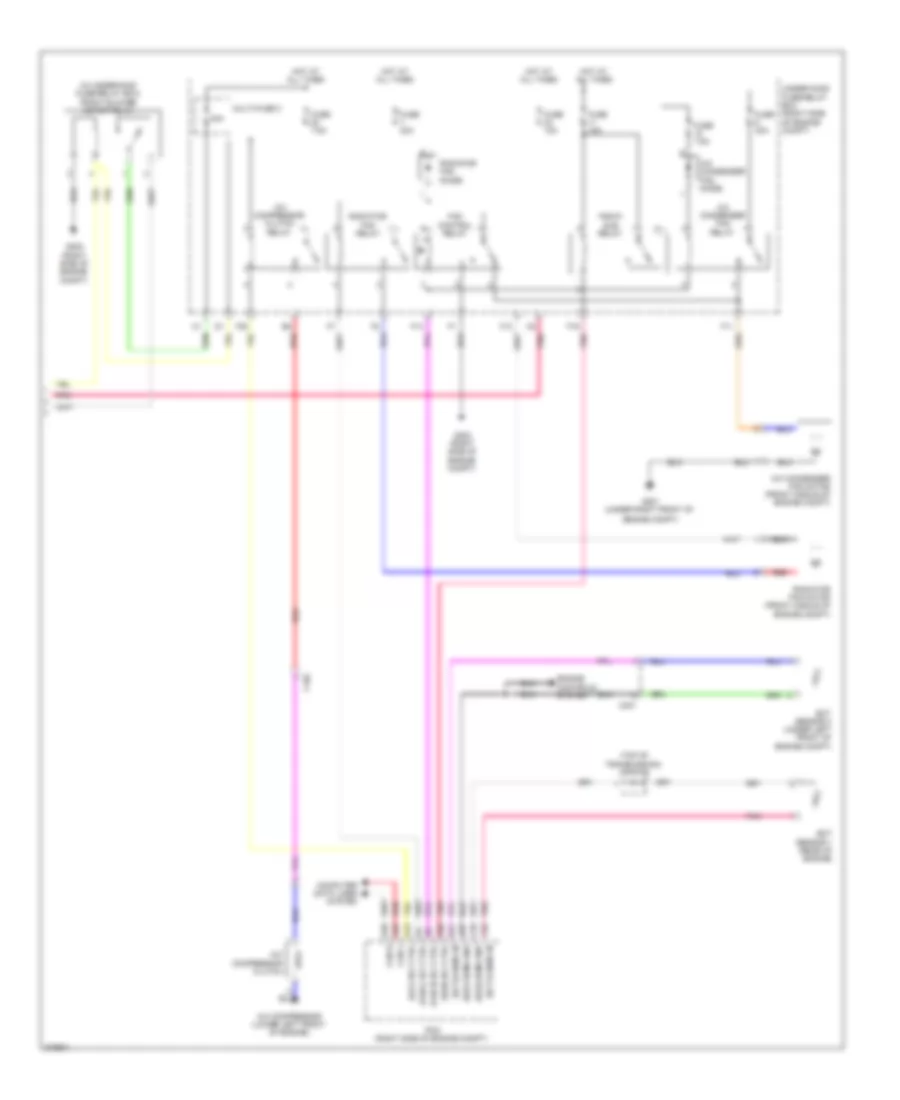 Электросхема кондиционера с ручный управлением (3 из 3) для Honda Pilot LX 2012