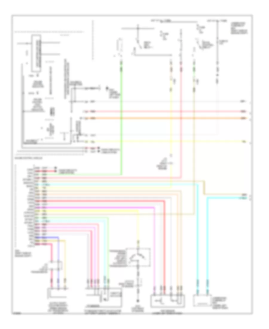Электросхема системы круизконтроля (1 из 2) для Honda Pilot LX 2012