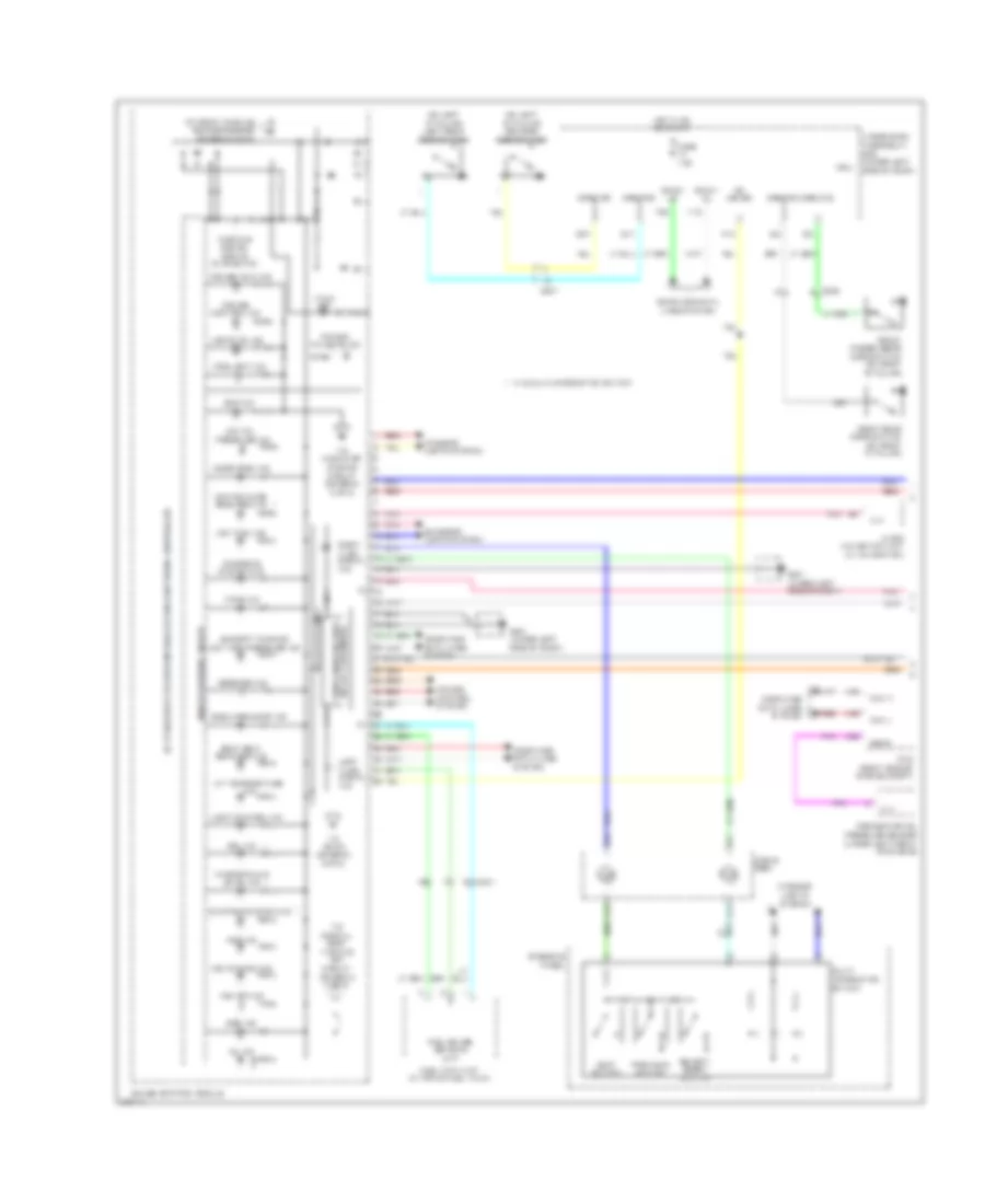 Электросхема панели приборов (1 из 2) для Honda Pilot LX 2012