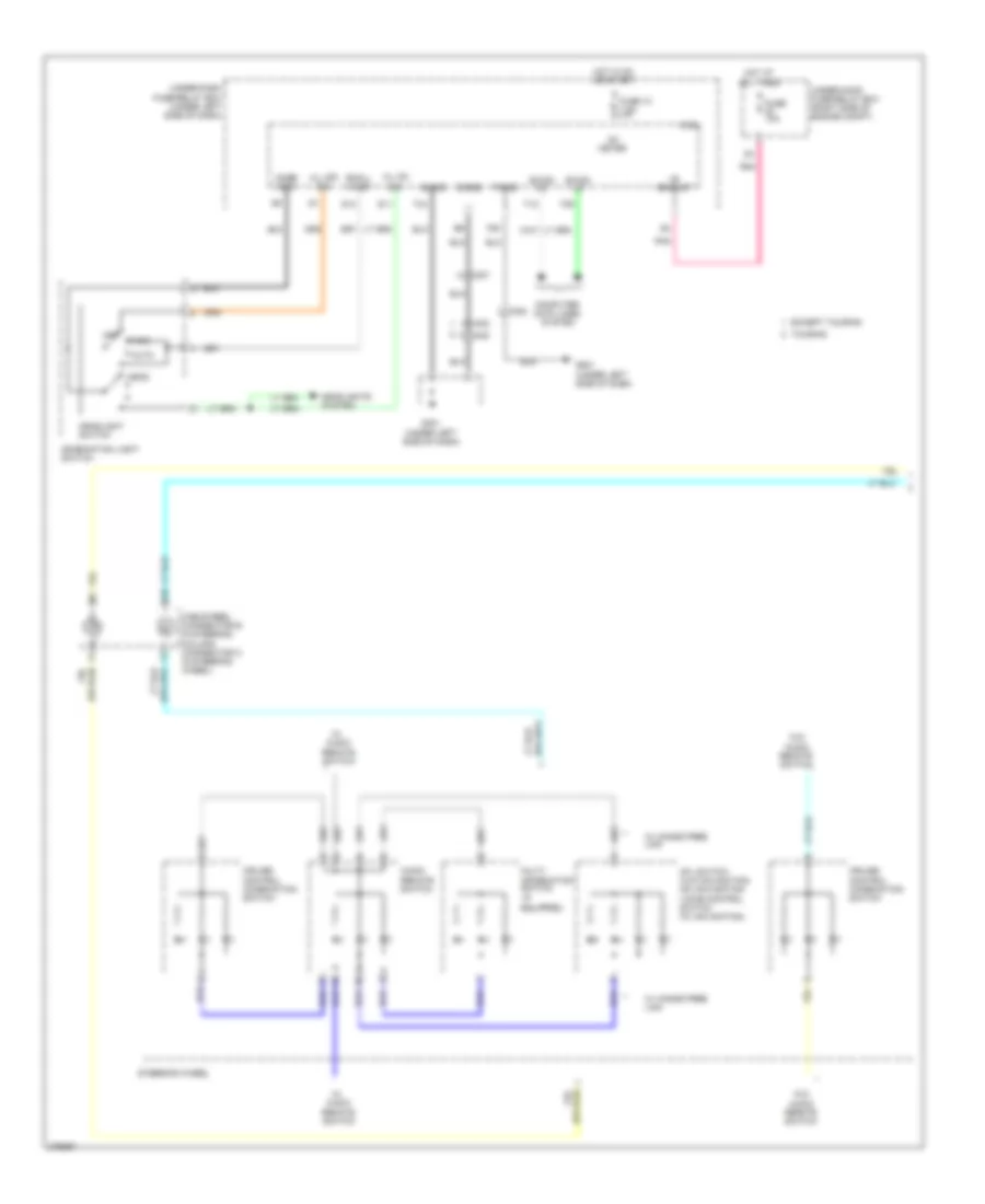 Электросхема подсветки приборов (1 из 3) для Honda Pilot LX 2012