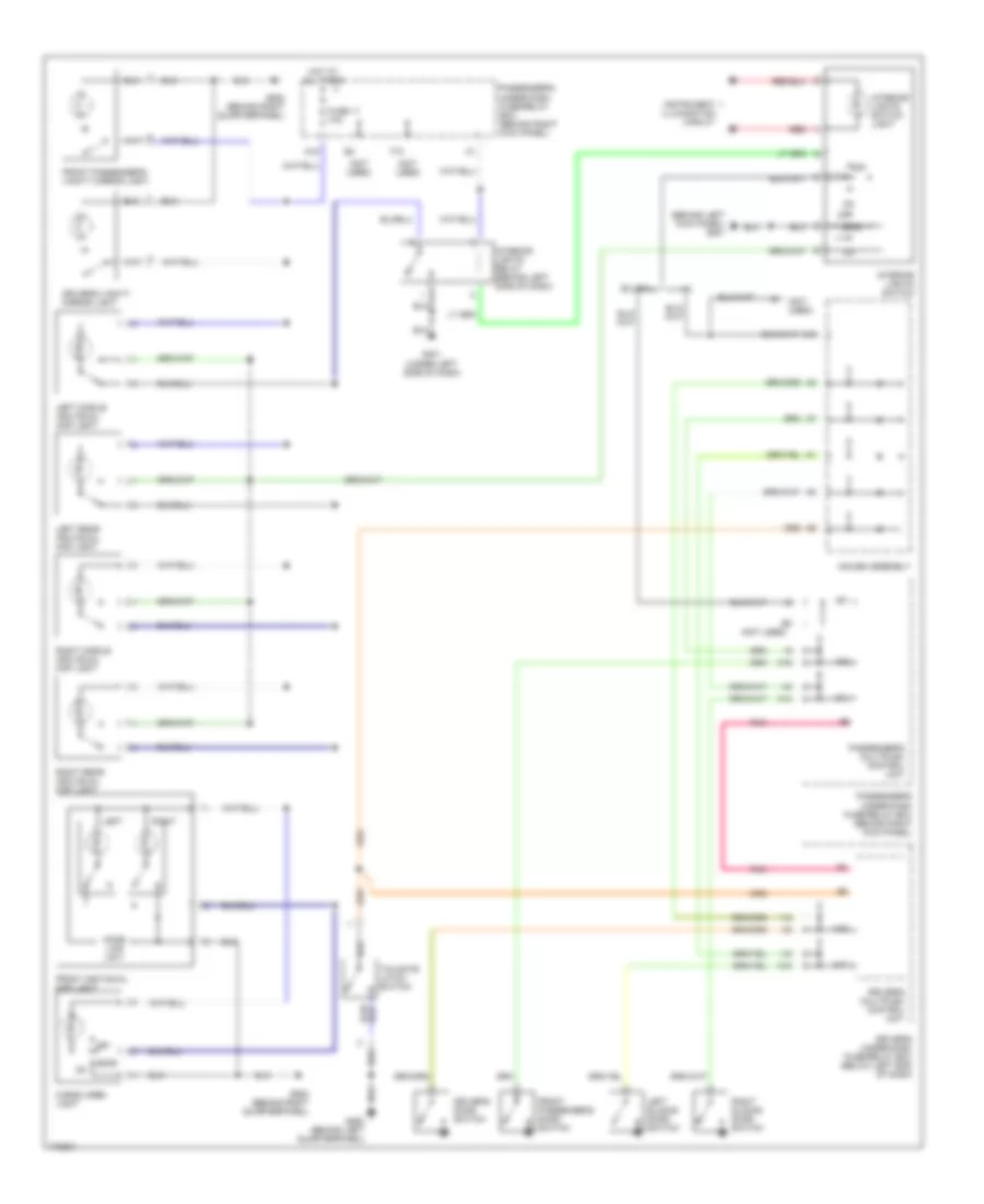 Электросхема подсветки для Honda Odyssey LX 2003