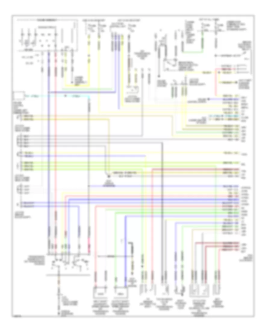 Электросхема автоматической коробки передач АКПП, без CVT для Honda Civic 2005