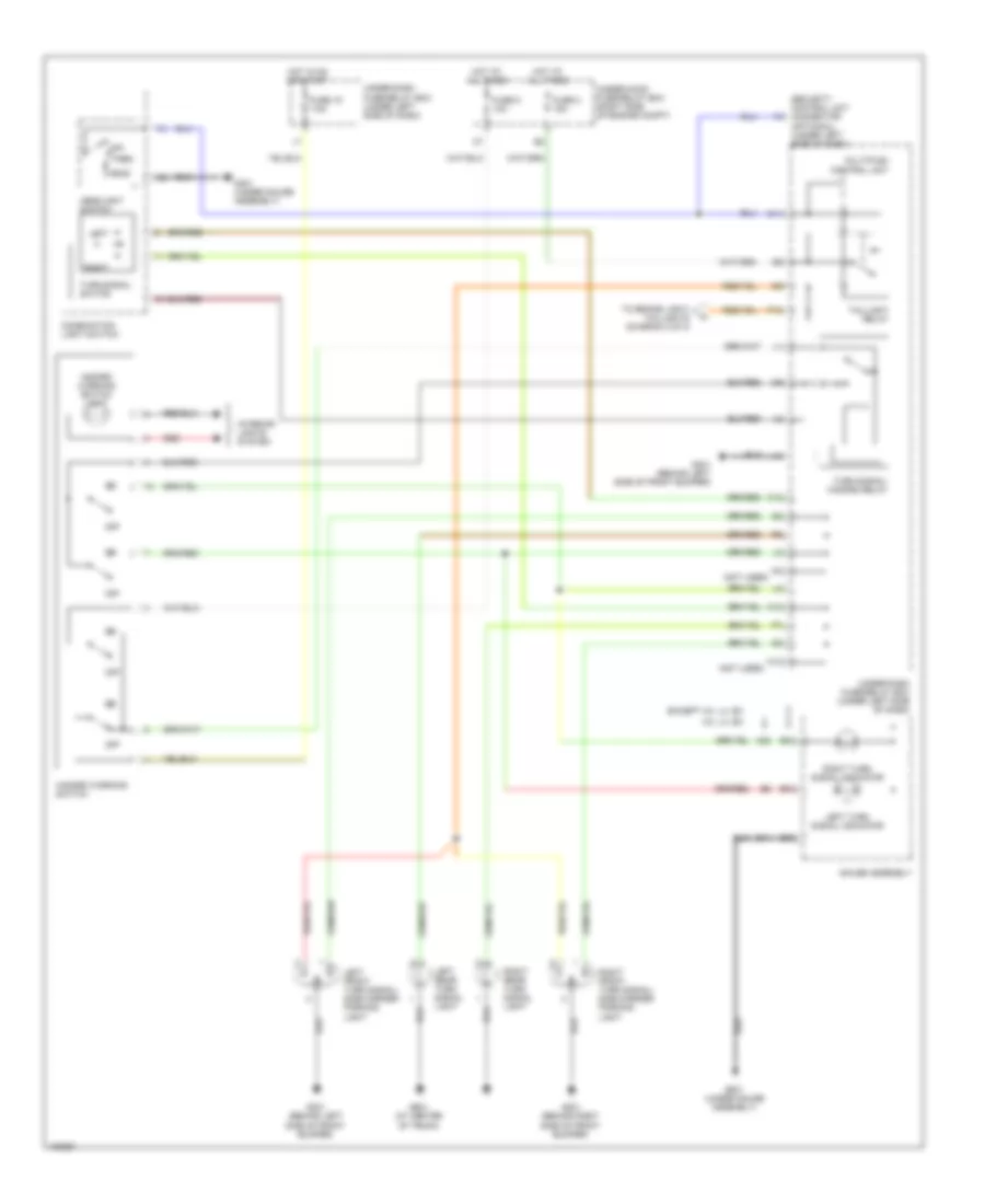 Электросхема внешнего освещения, кроме хэтчбека и гибрида (1 из 2) для Honda Civic 2005
