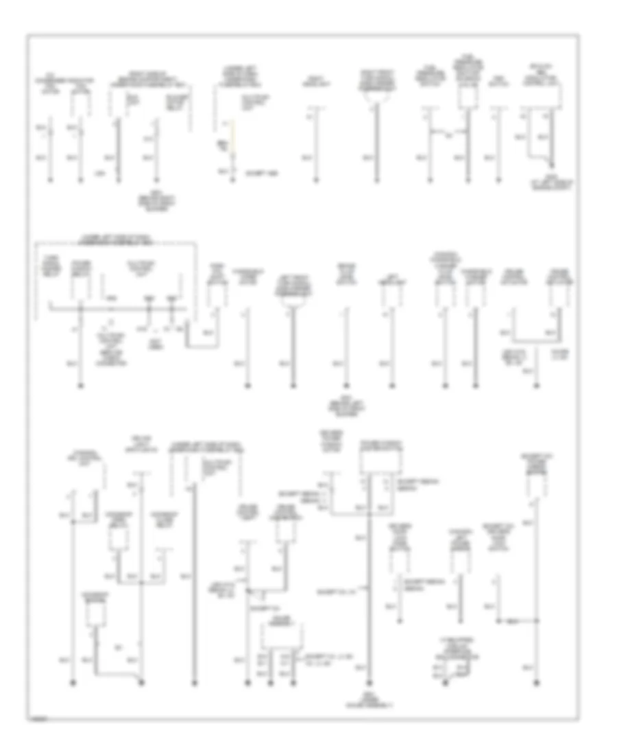 Электросхема подключение массы заземления, кроме хэтчбека и гибрида (2 из 3) для Honda Civic 2005