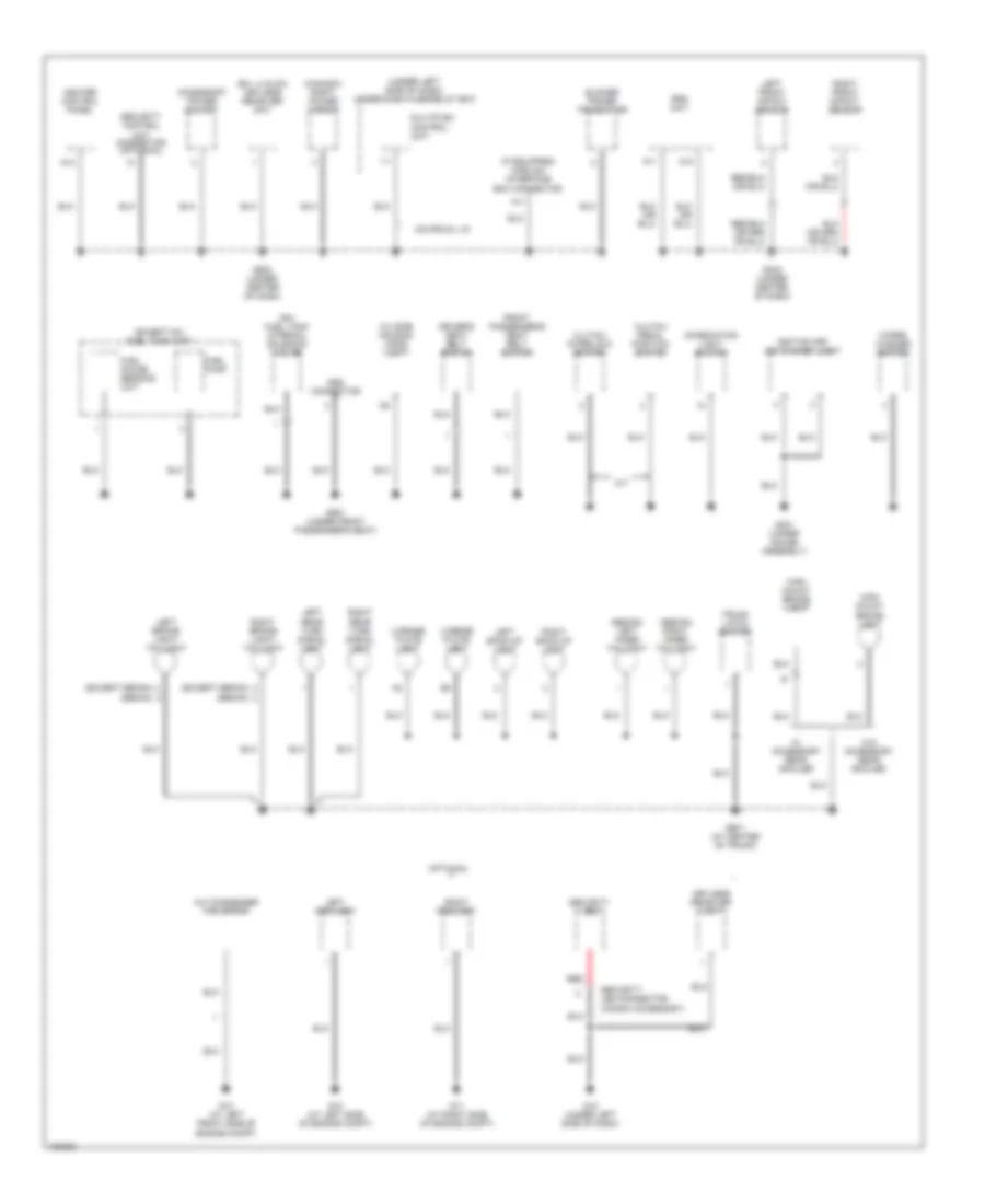 Электросхема подключение массы заземления, кроме хэтчбека и гибрида (3 из 3) для Honda Civic 2005
