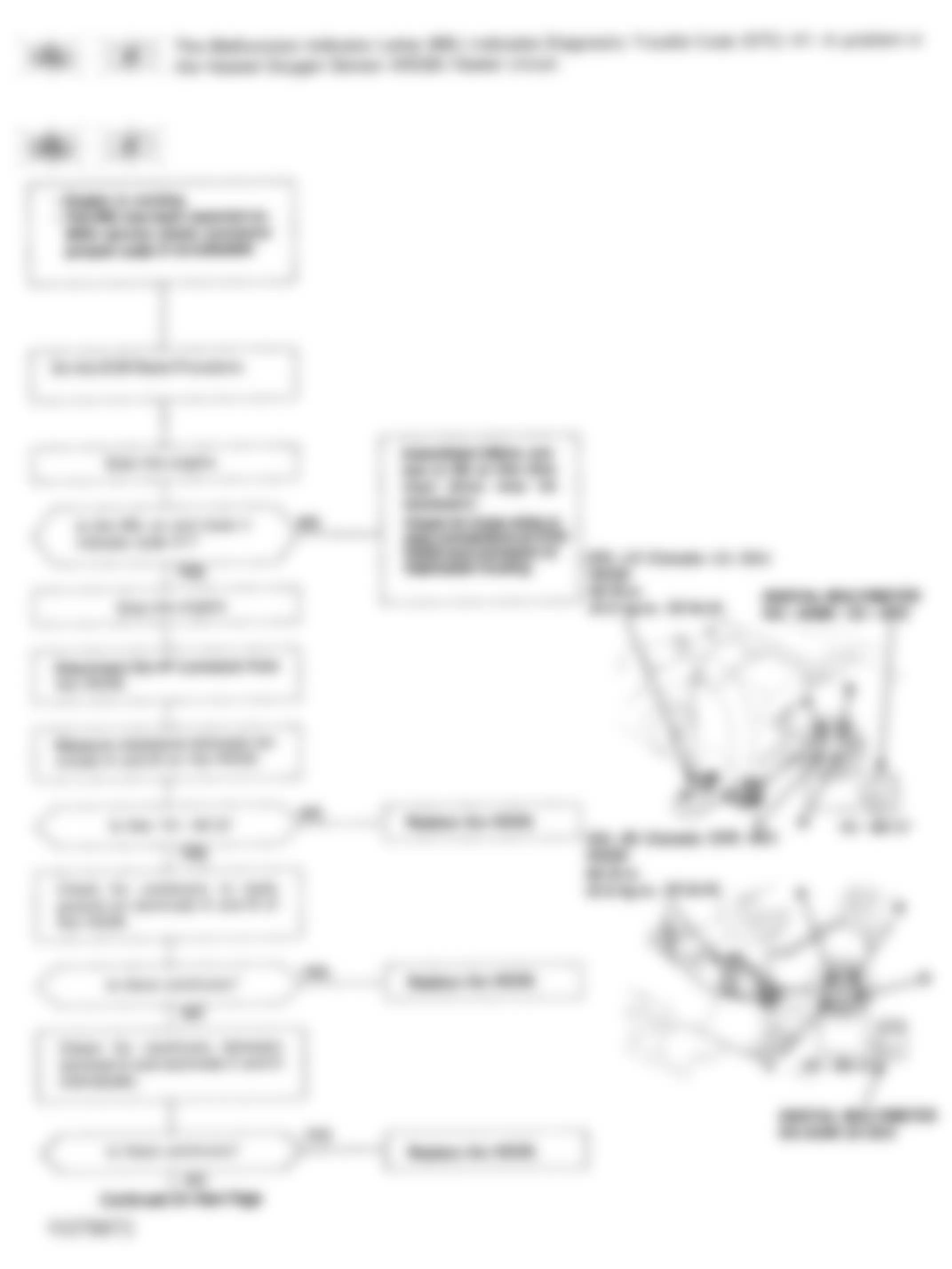 Honda Accord DX 1993 - Component Locations -  Code 41 Flowchart, Heated Oxygen Sensor Heater (1 of 2)