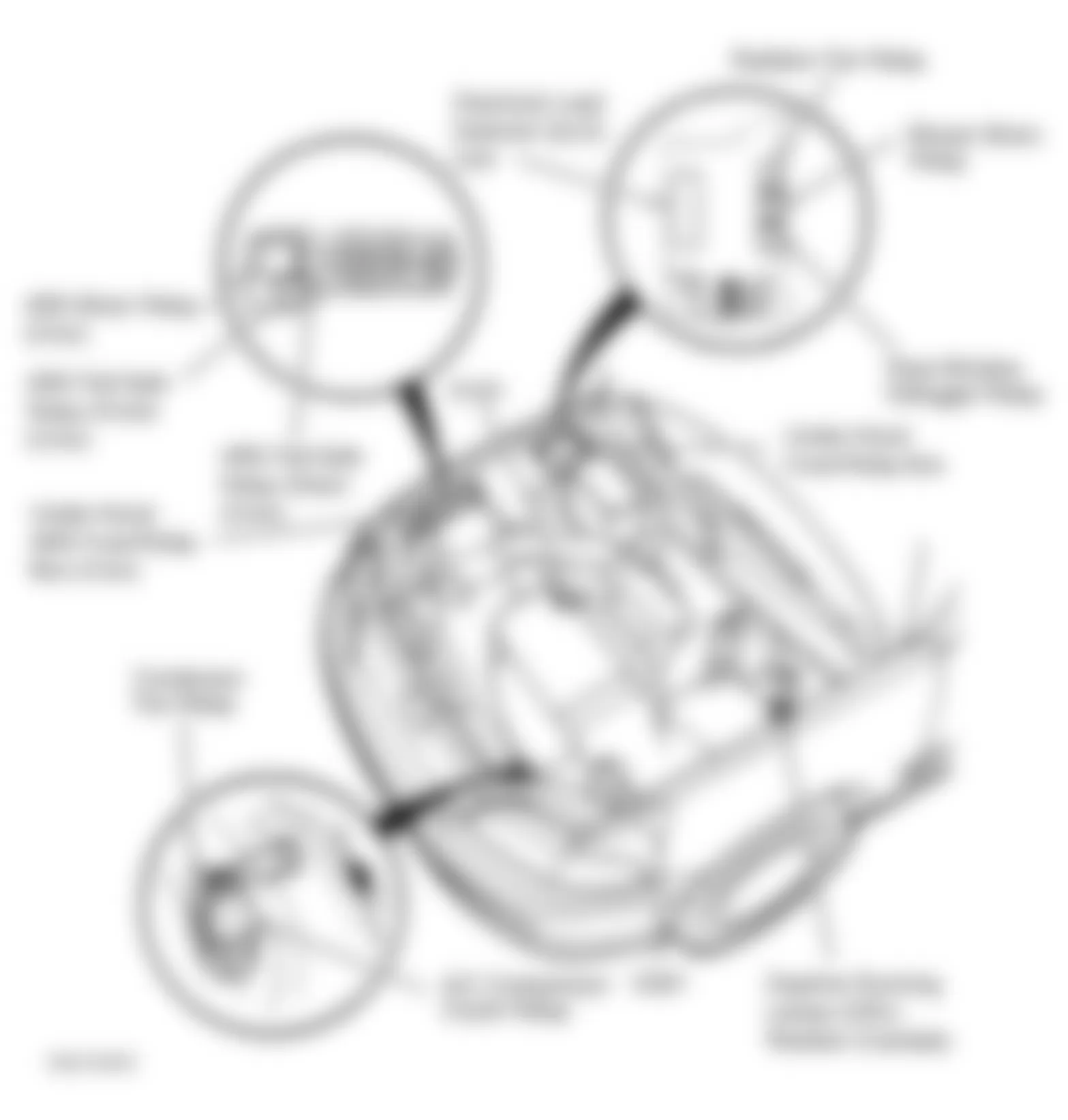 Honda Civic CX 1995 - Component Locations -  Engine Compartment (All Models)