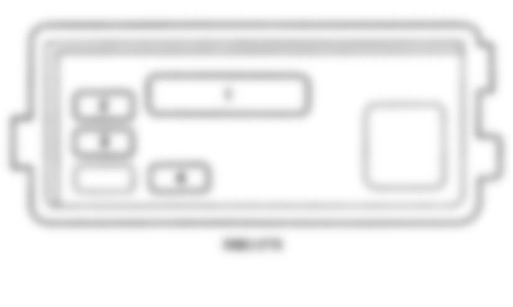 Honda Odyssey EX 1995 - Component Locations -  Underhood ABS Fuse Box (1995)