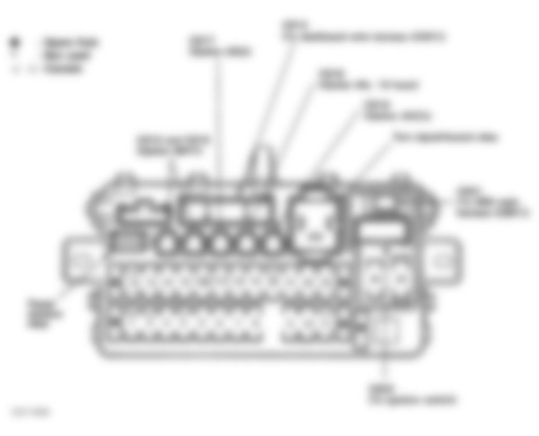 Honda Civic del Sol S 1996 - Component Locations -  Identifying Under-Dash Fuse/Relay Box Components