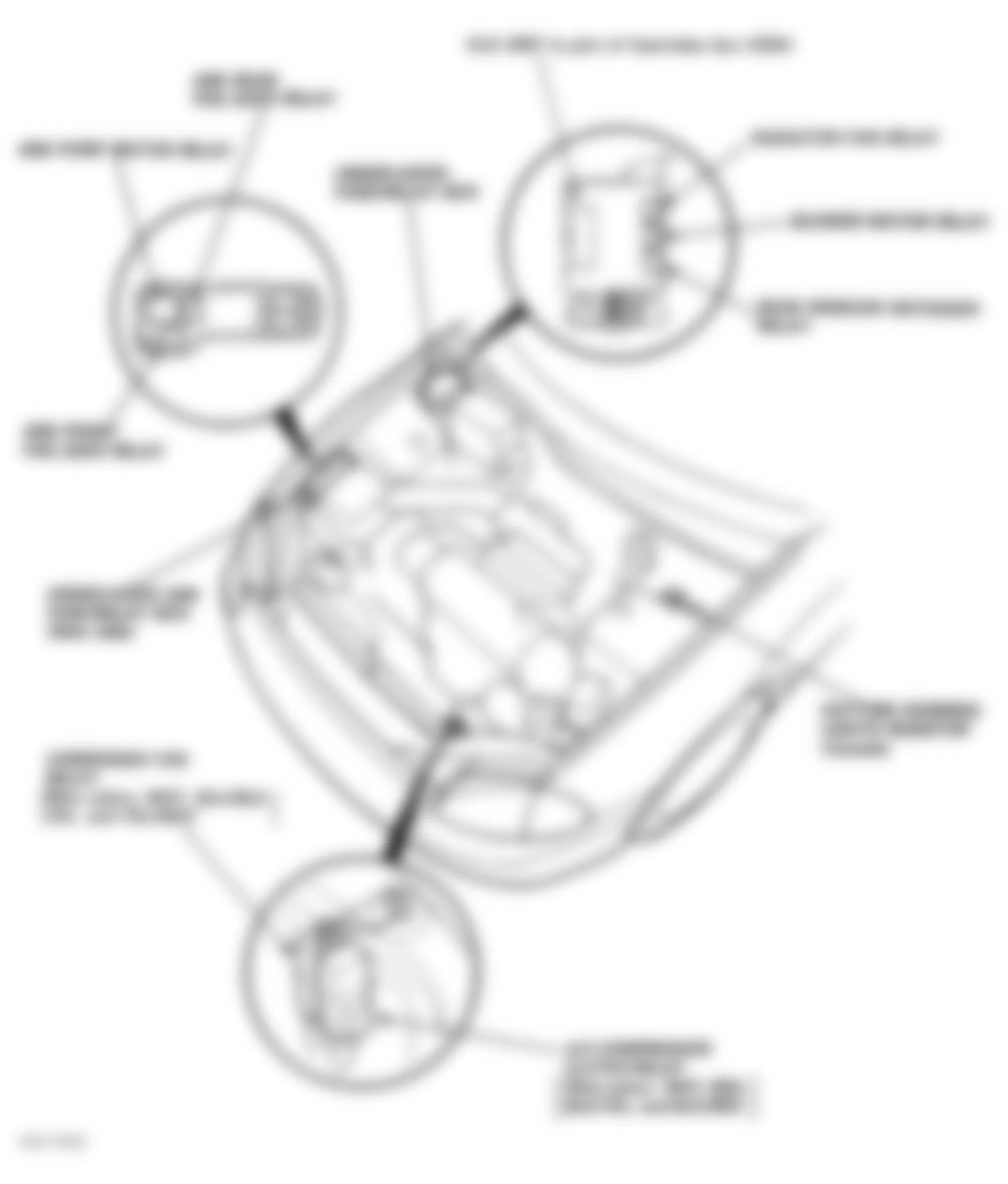 Honda Civic del Sol S 1996 - Component Locations -  Locating Under-Hood ABS Fuse/Relay Box