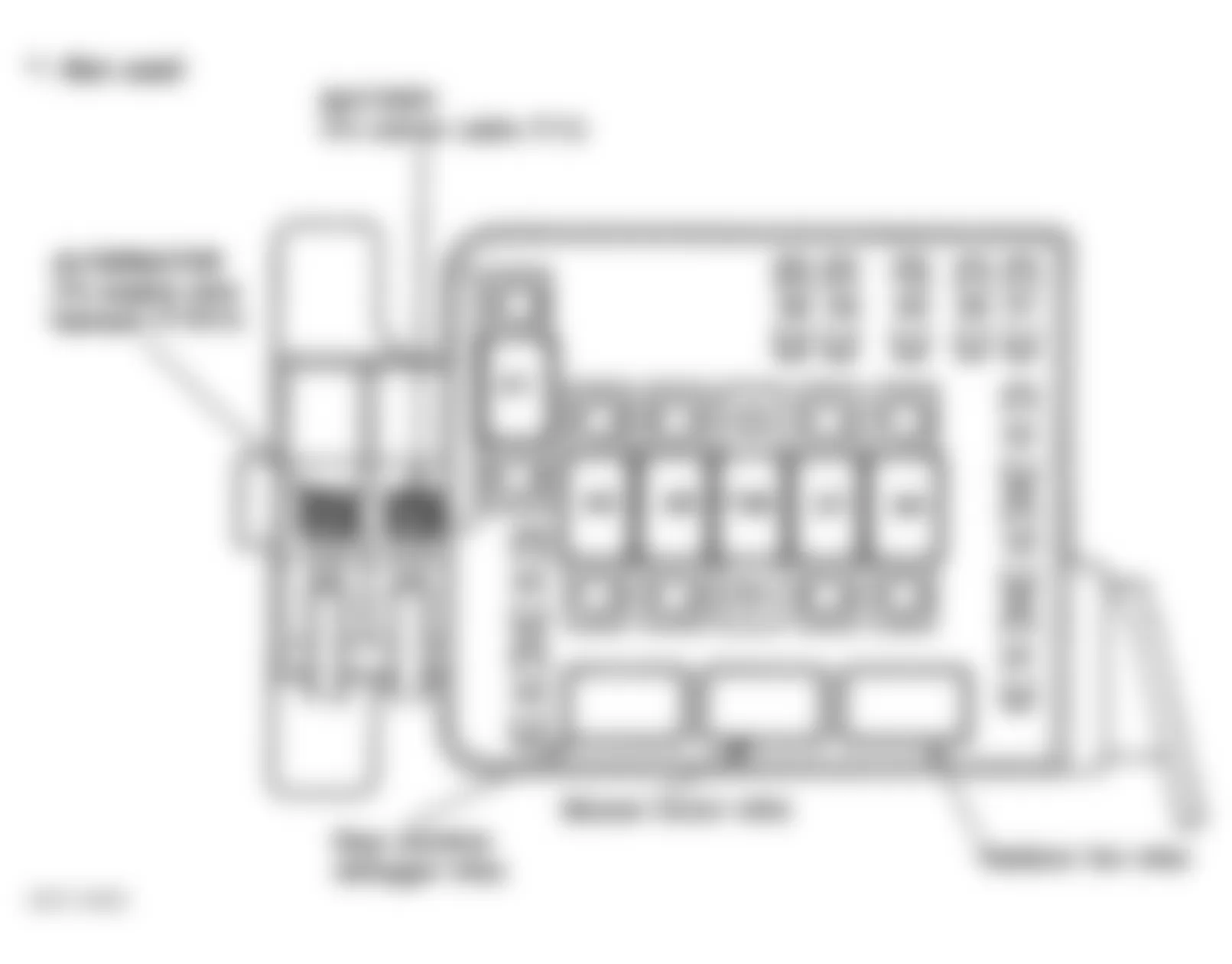 Honda Civic del Sol VTEC 1996 - Component Locations -  Identifying Under-Hood Fuse/Relay Box Components