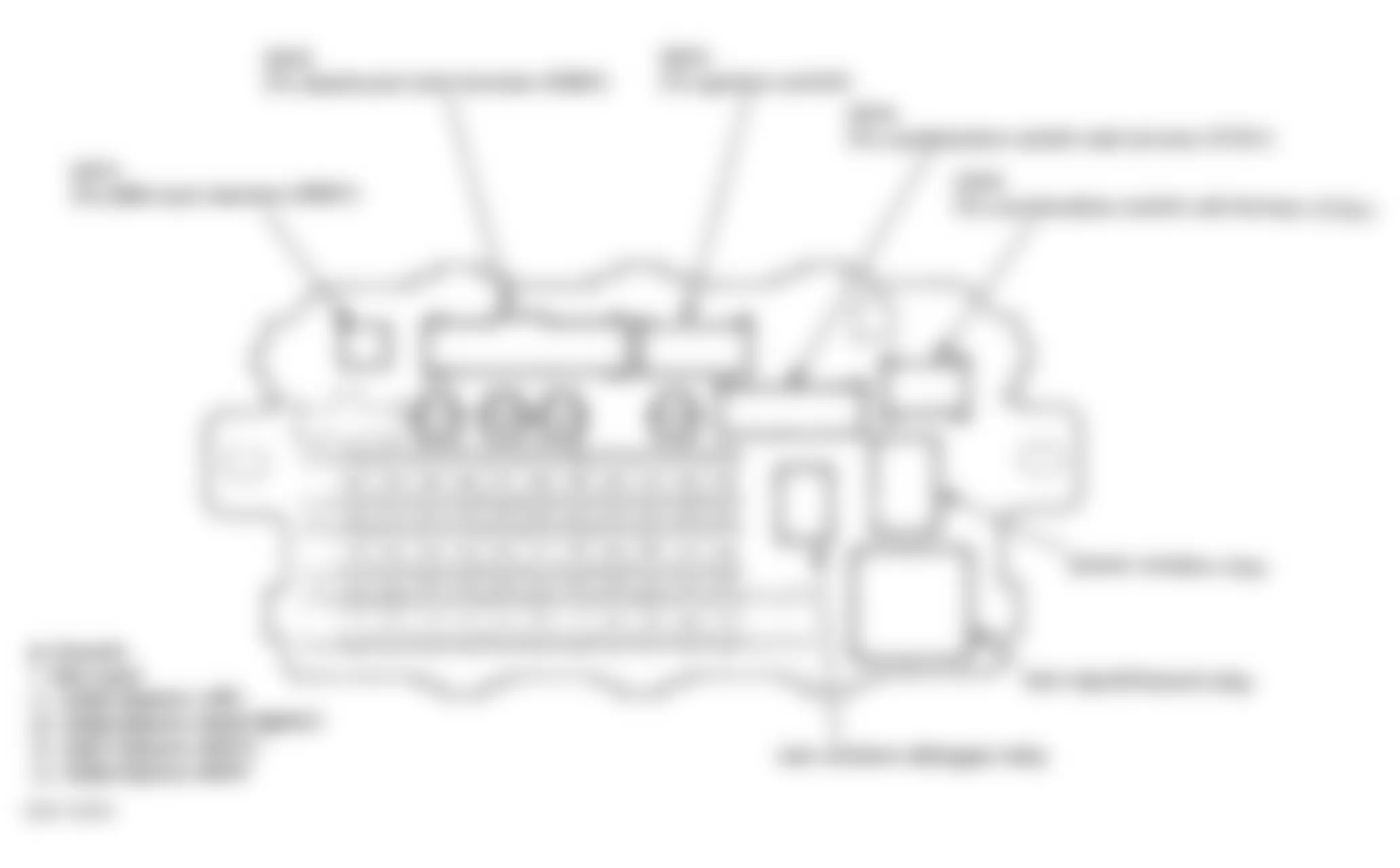 Honda CR-V LX 1997 - Component Locations -  Identifying Under-Dash Fuse/Relay Box Components