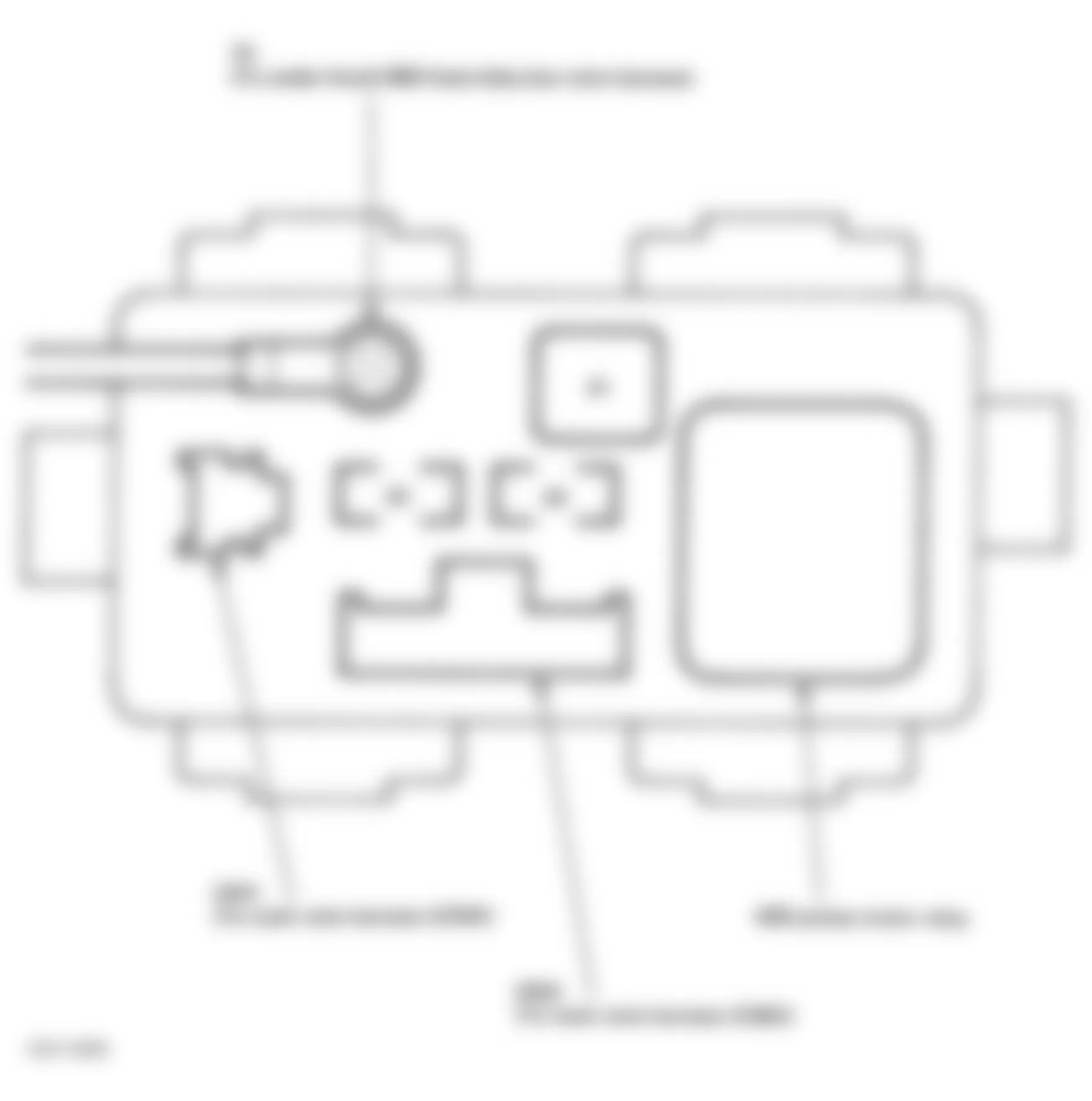 Honda CR-V LX 1997 - Component Locations -  Identifying Under-Hood ABS Fuse/Relay Box Components