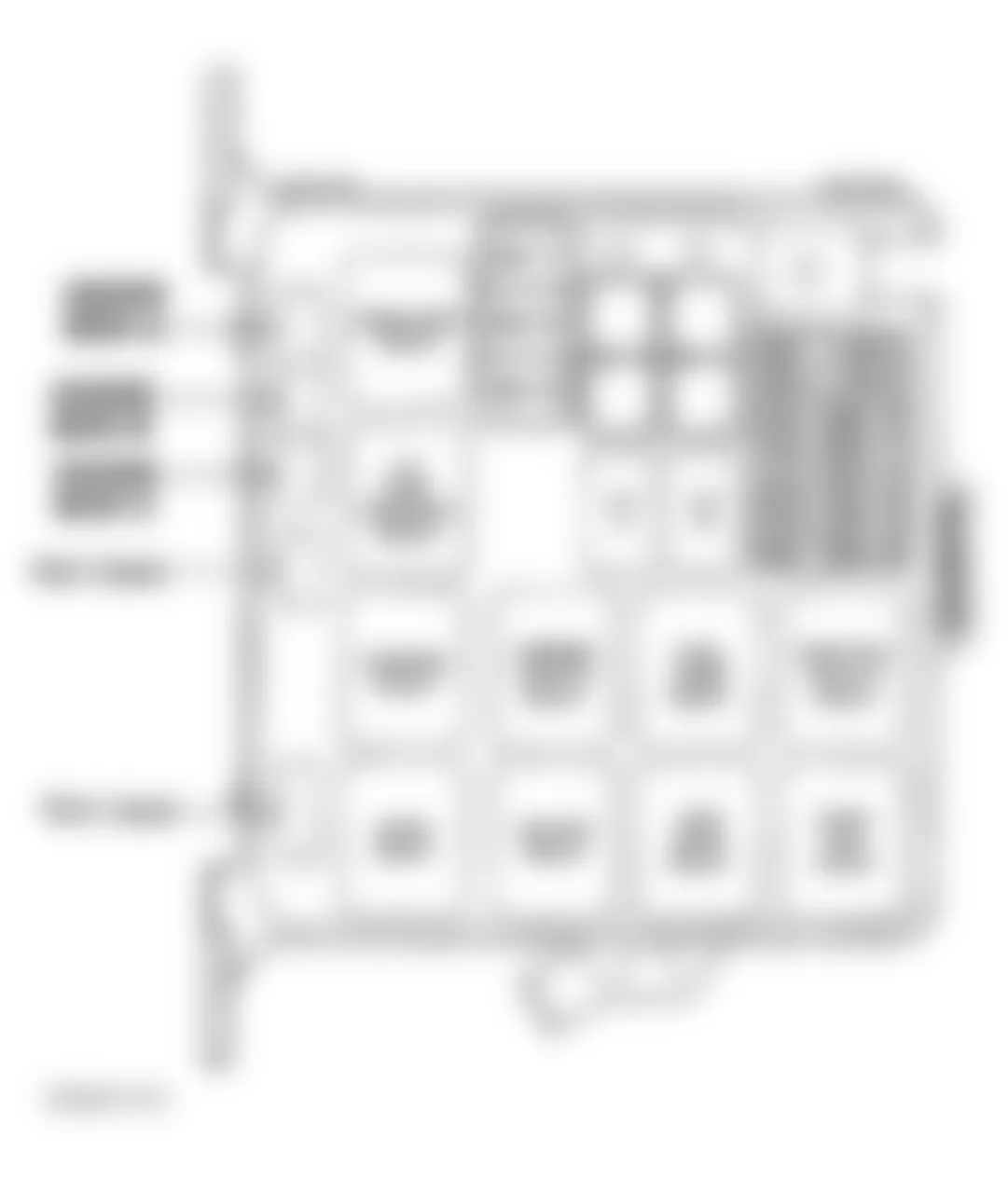 Honda Passport LX 1997 - Component Locations -  Identifying Engine Compartment Fuse Box Components